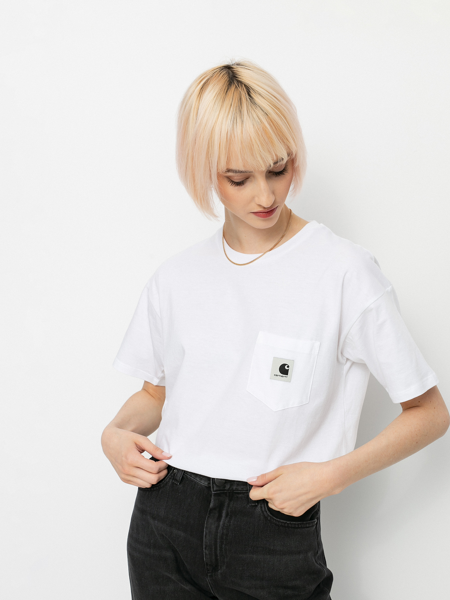 T-shirt Carhartt WIP Pocket Wmn (white)