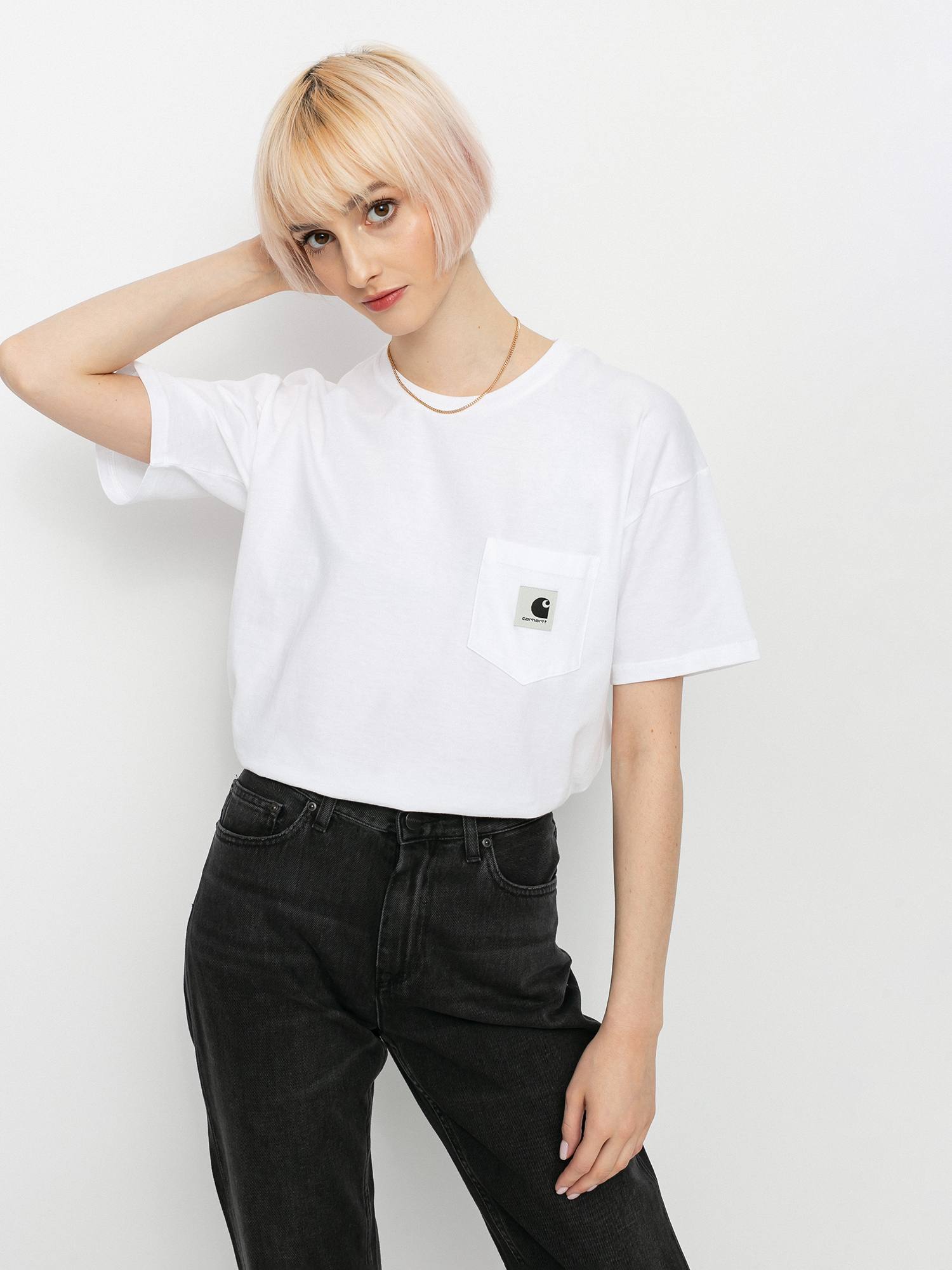 T-shirt Carhartt WIP Pocket Wmn (white)