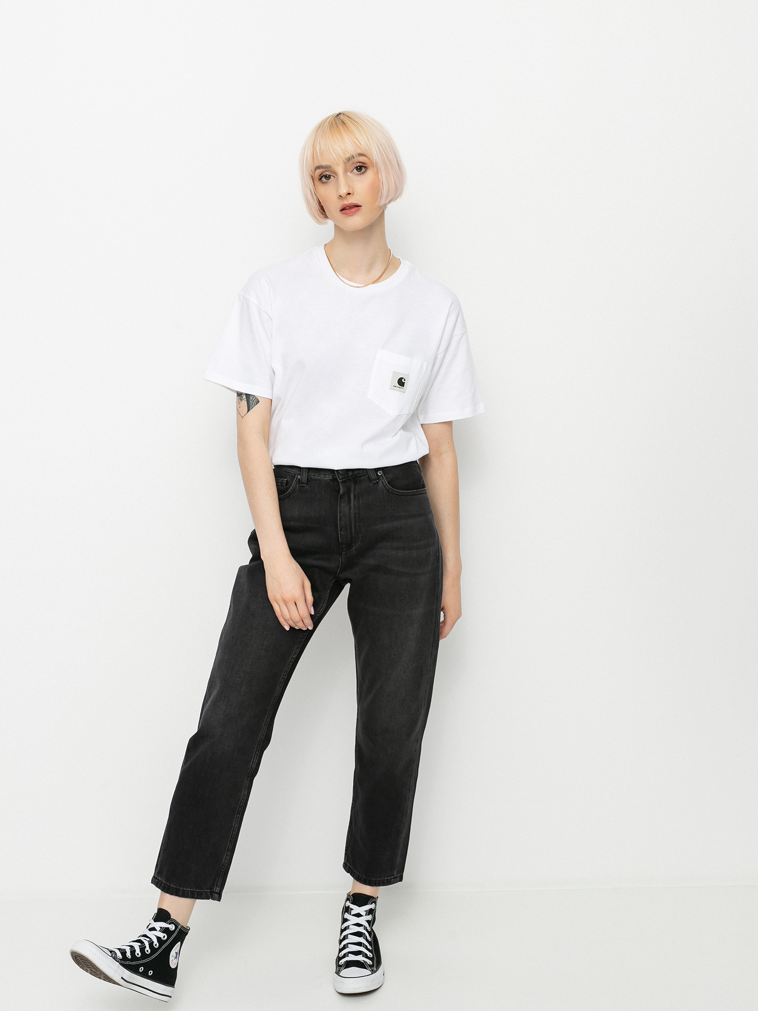 T-shirt Carhartt WIP Pocket Wmn (white)