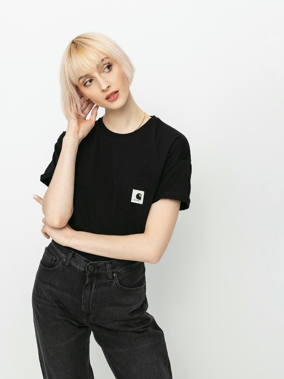 T-shirt Carhartt WIP Pocket Wmn (black)