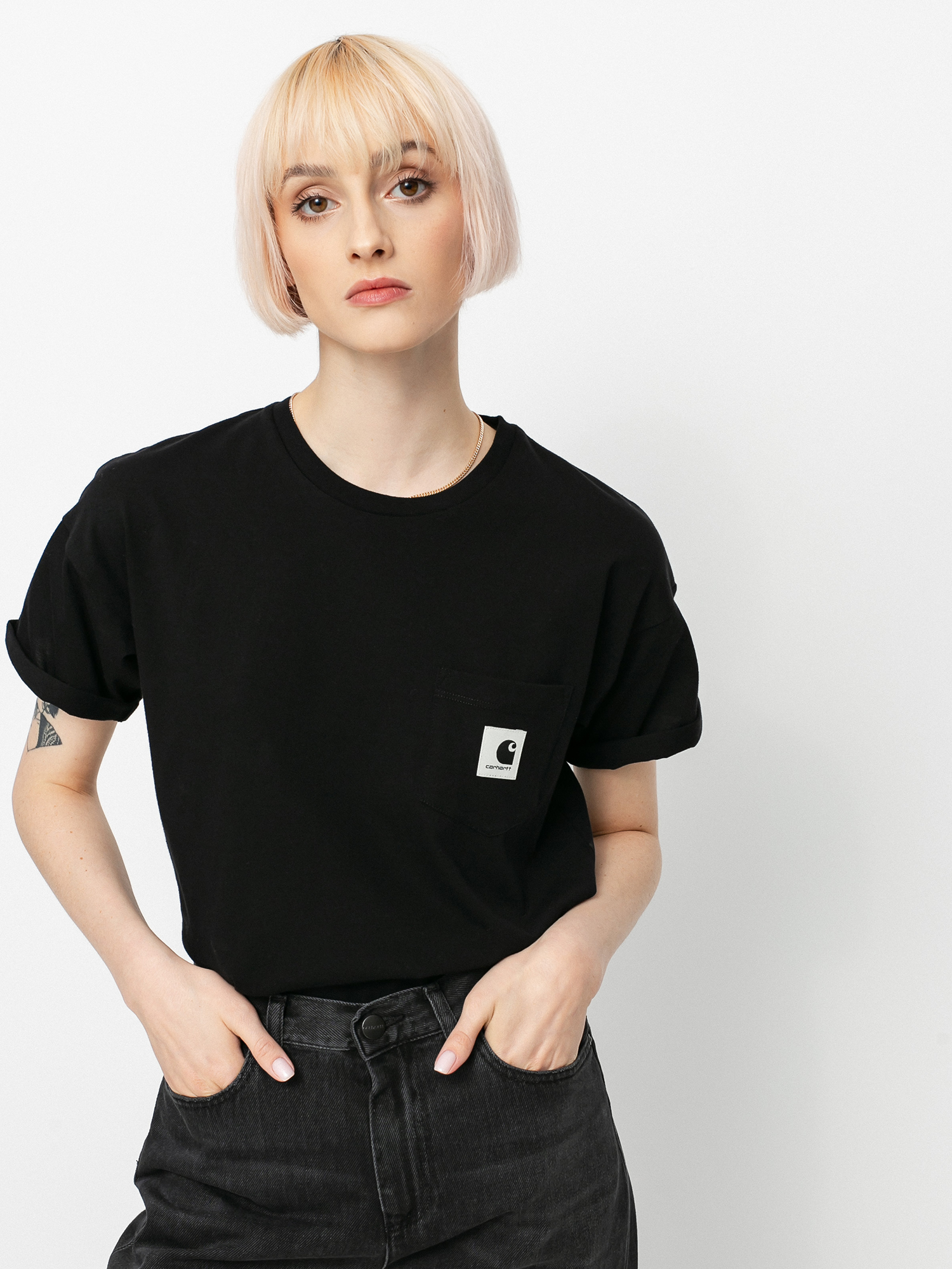 T-shirt Carhartt WIP Pocket Wmn (black)
