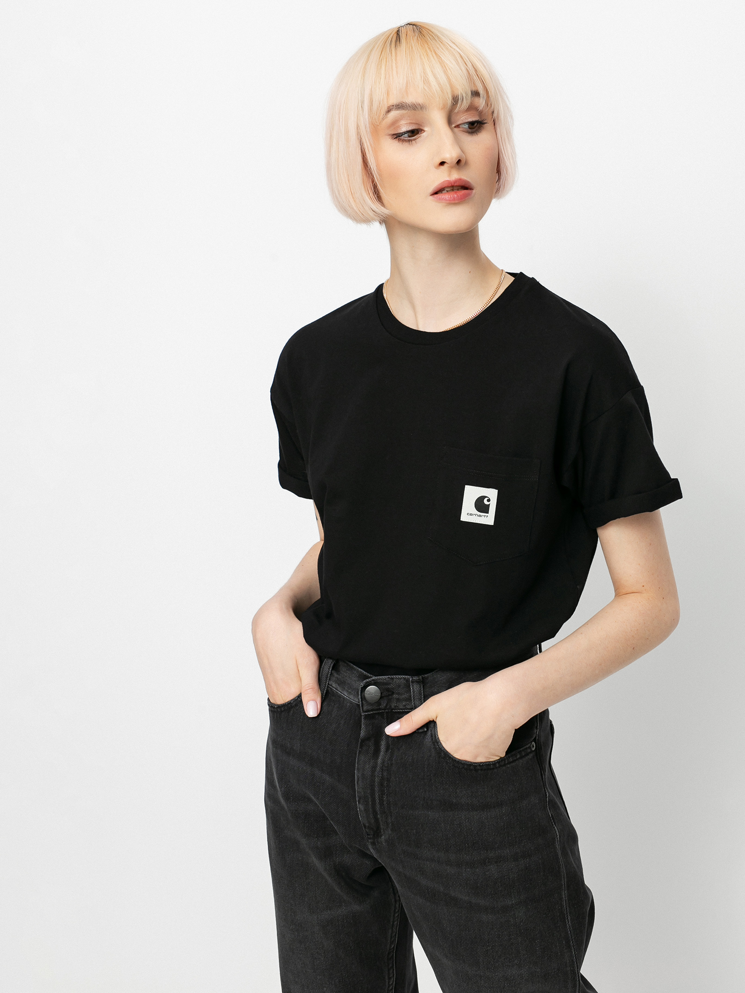 T-shirt Carhartt WIP Pocket Wmn (black)