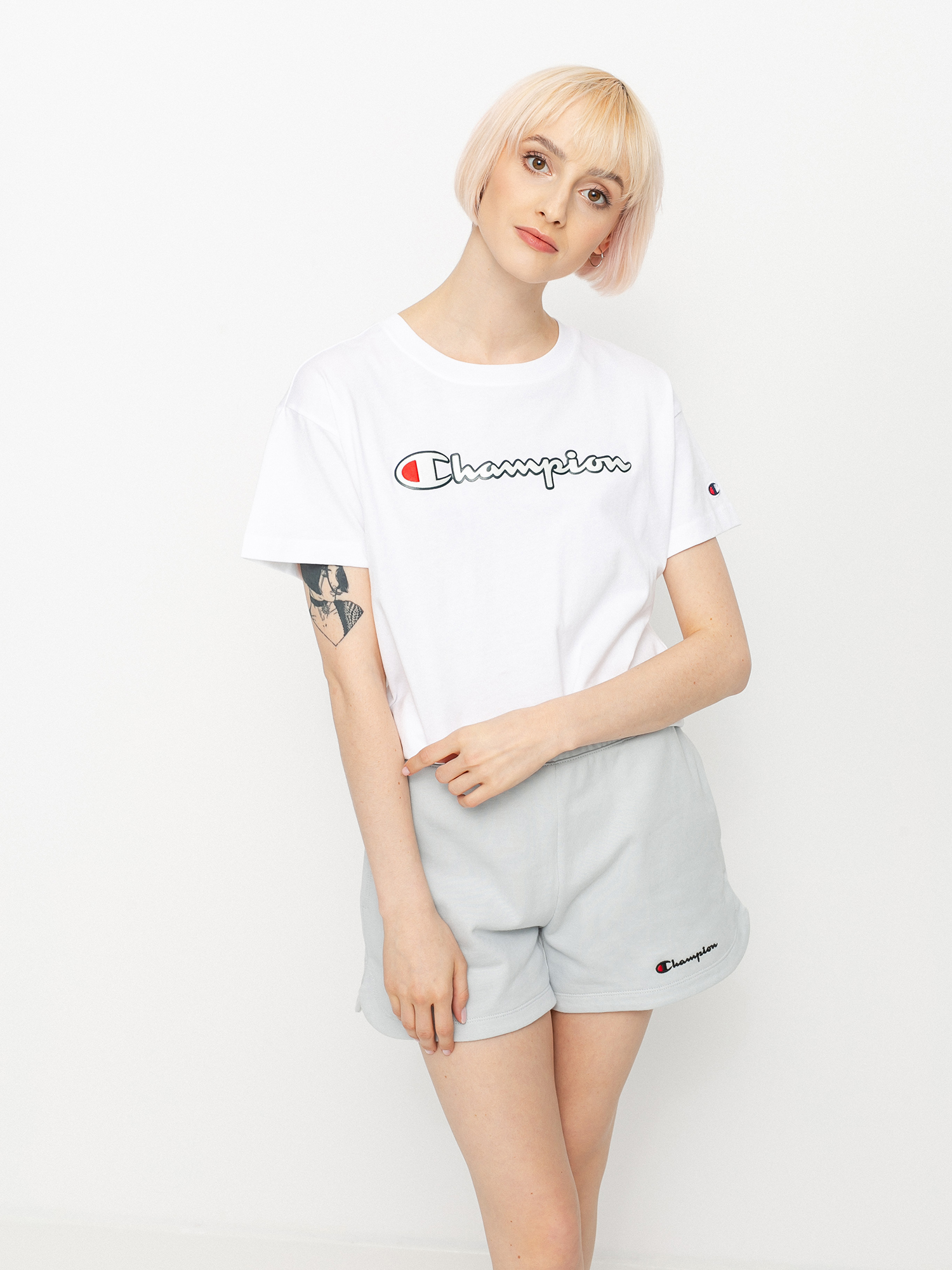 T-shirt Champion Crewneck 112650 Wmn (wht)