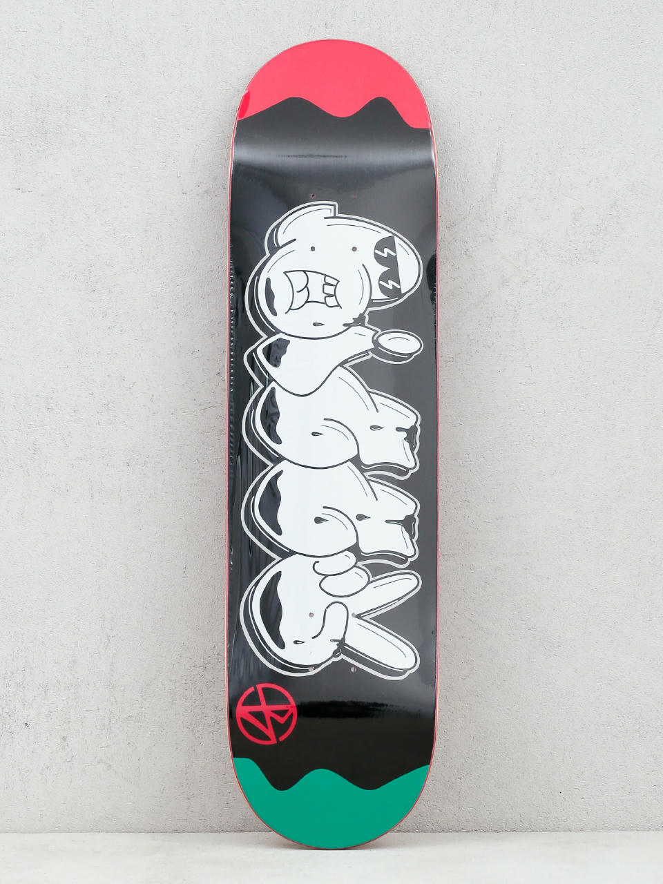 Deck Bizzy Throw Up 2 Hi Concave (red/green)