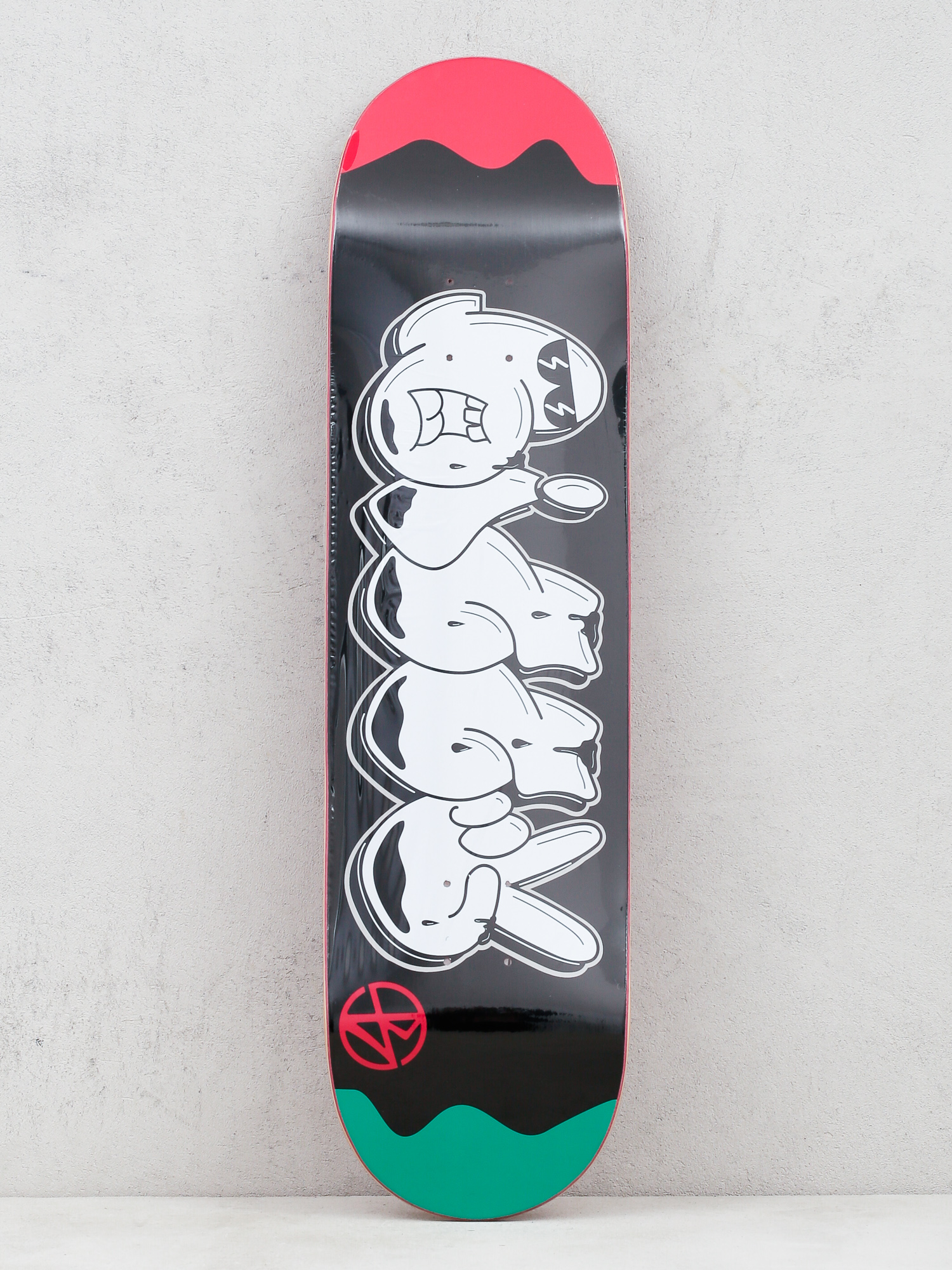 Deck Bizzy Throw Up 2 Hi Concave (red/green)
