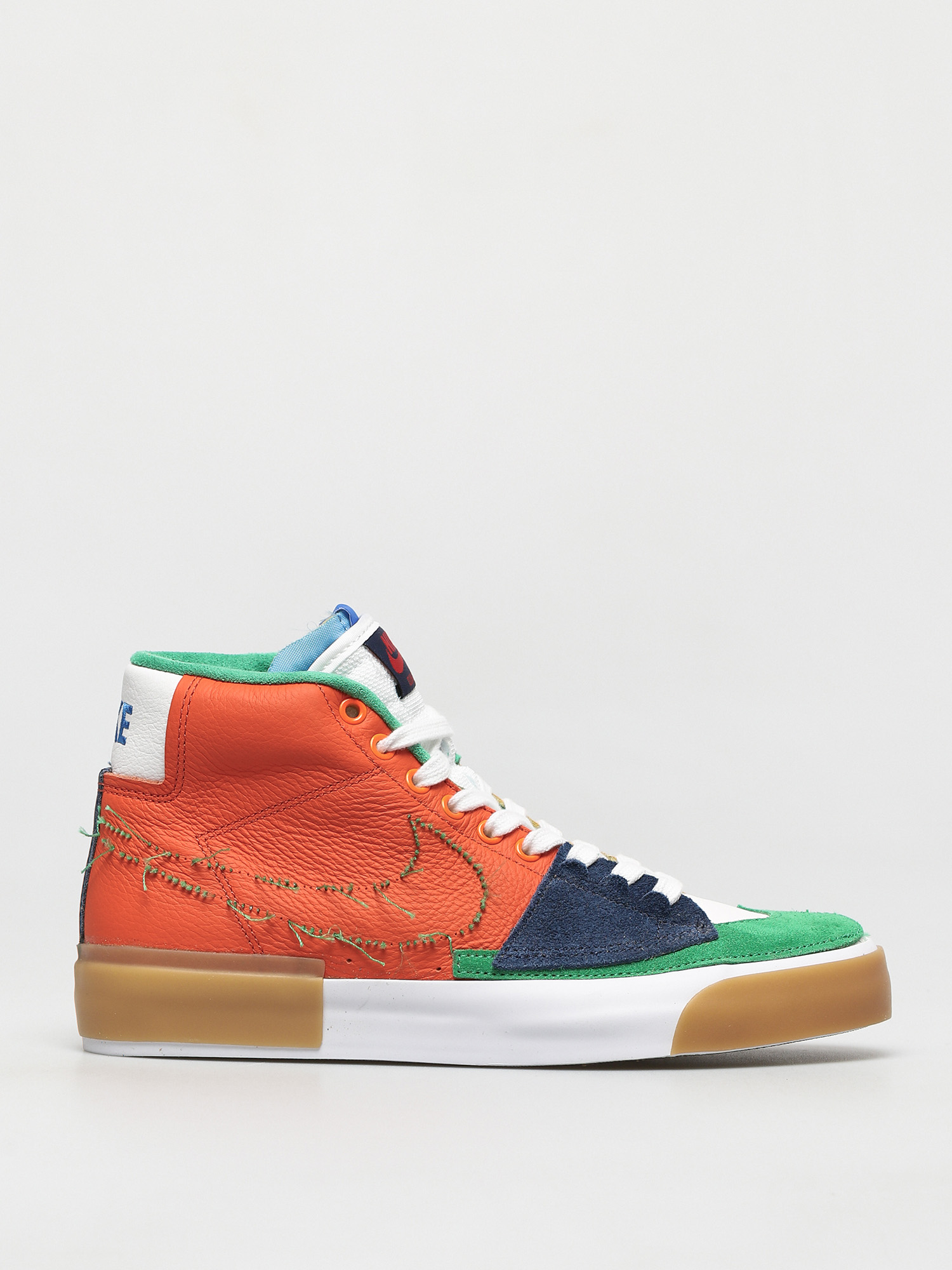 nike blazer green orange
