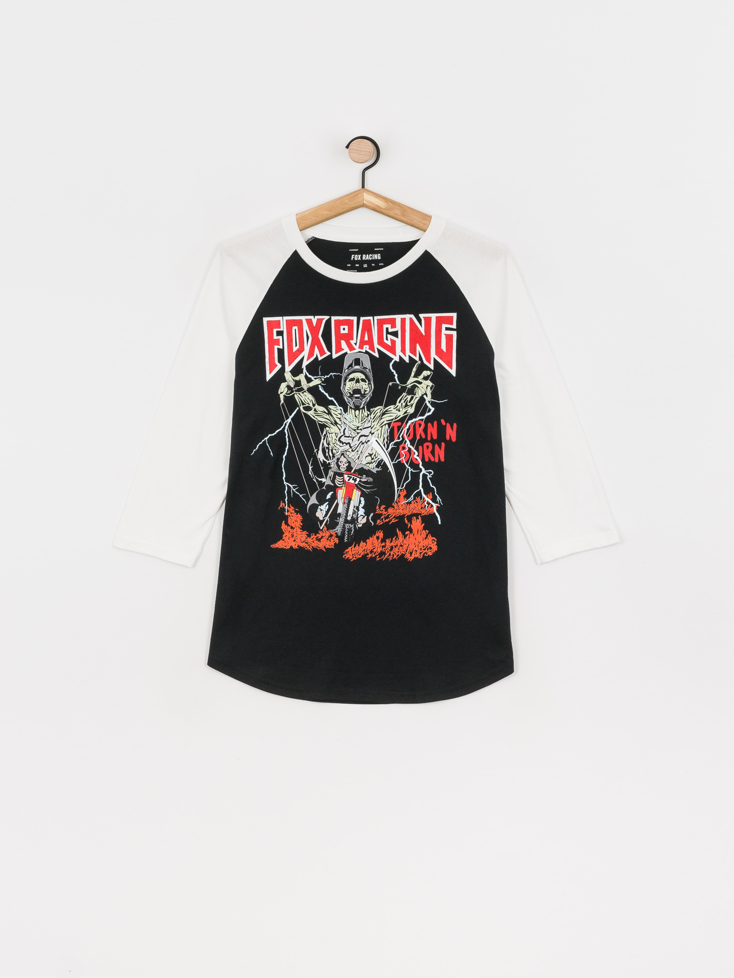 Longsleeve Fox Backstage Raglan (blk/wht)
