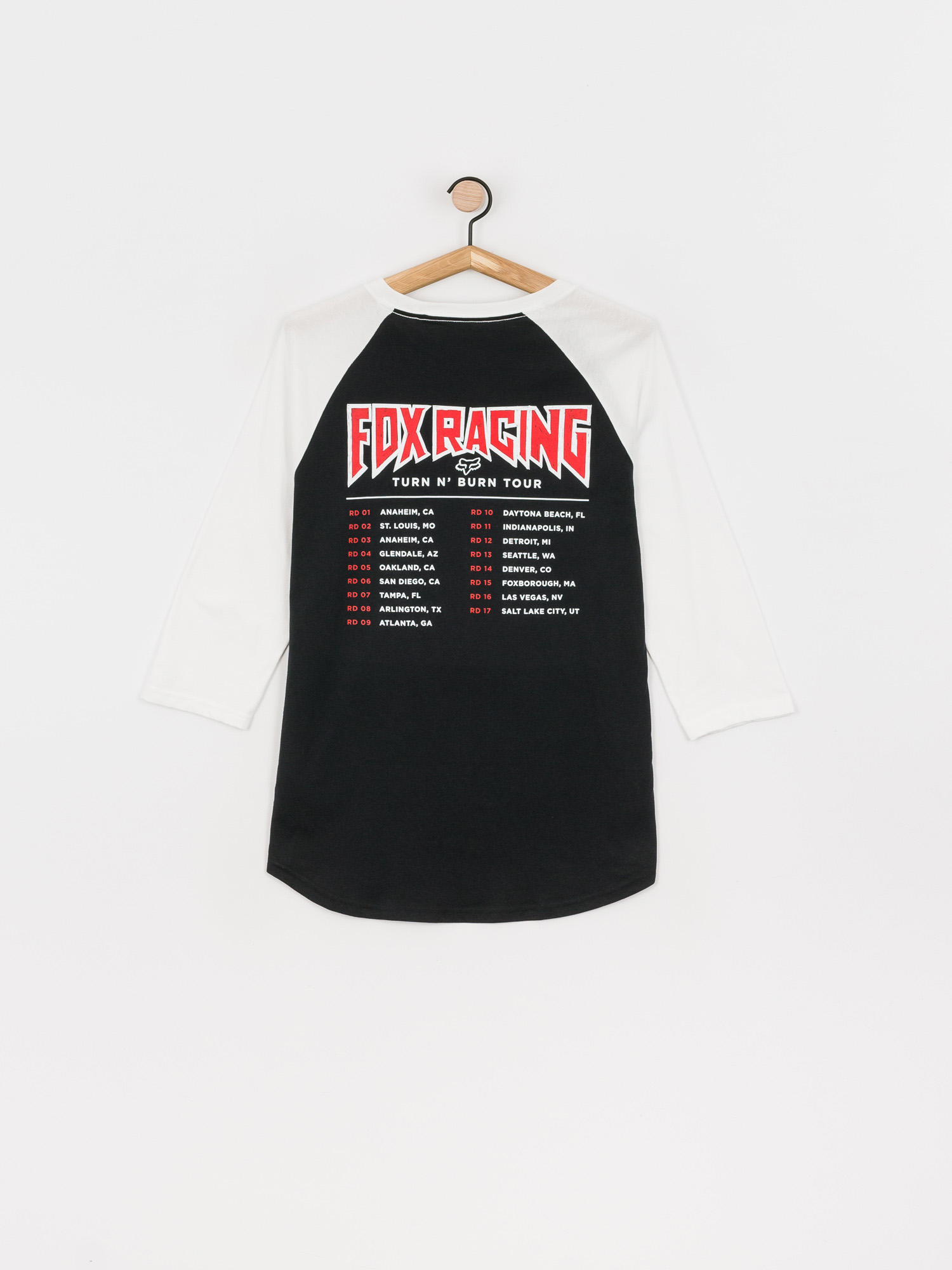 Longsleeve Fox Backstage Raglan (blk/wht)