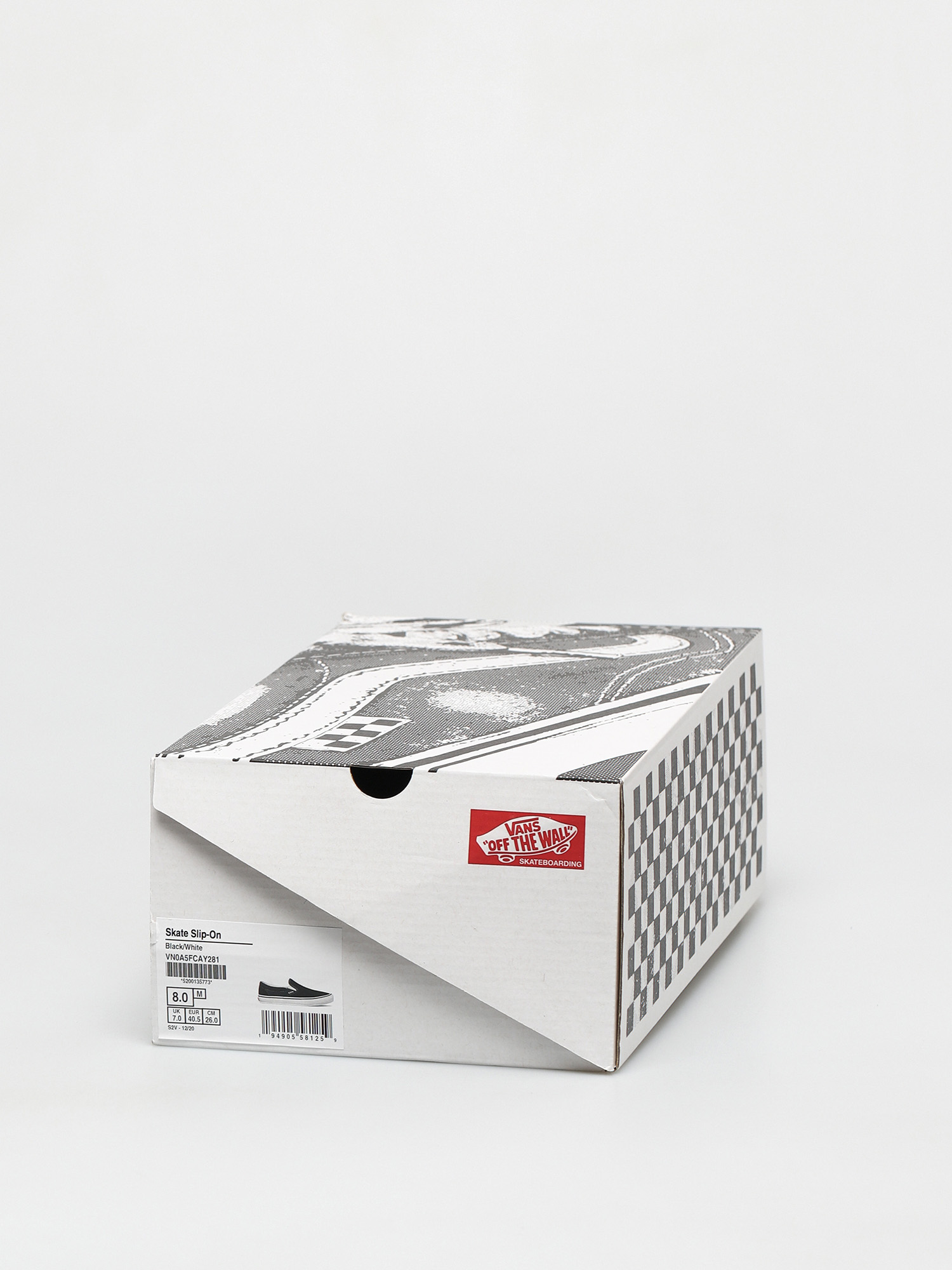 Buty Vans Skate Slip On (black/white)