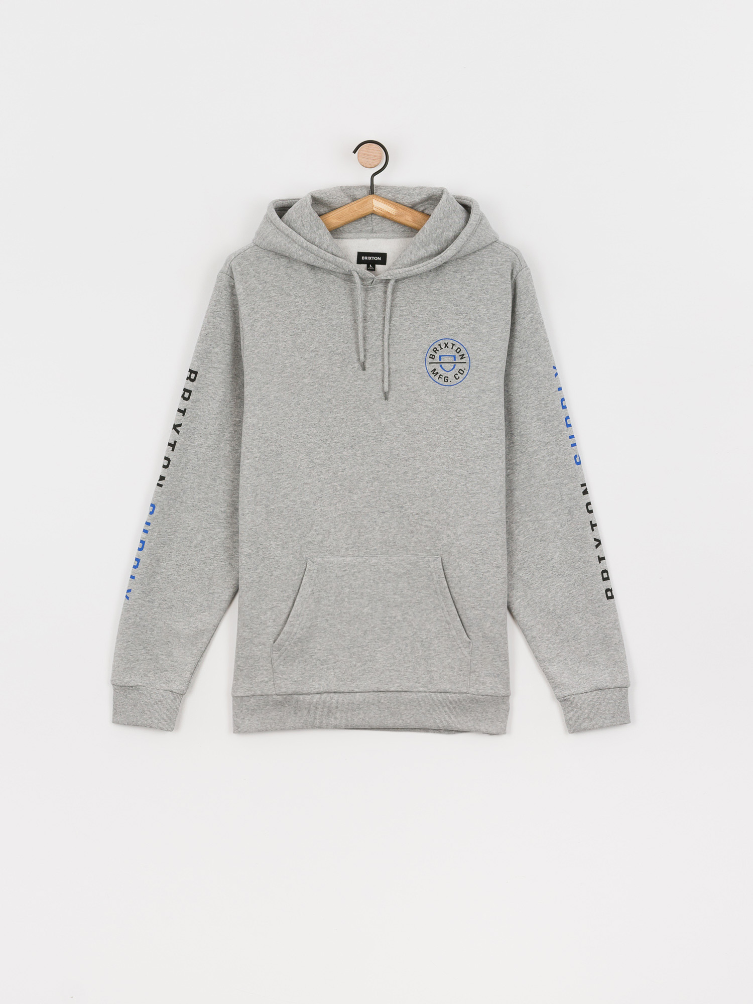 Bluza z kapturem Brixton Crest HD (heather grey)