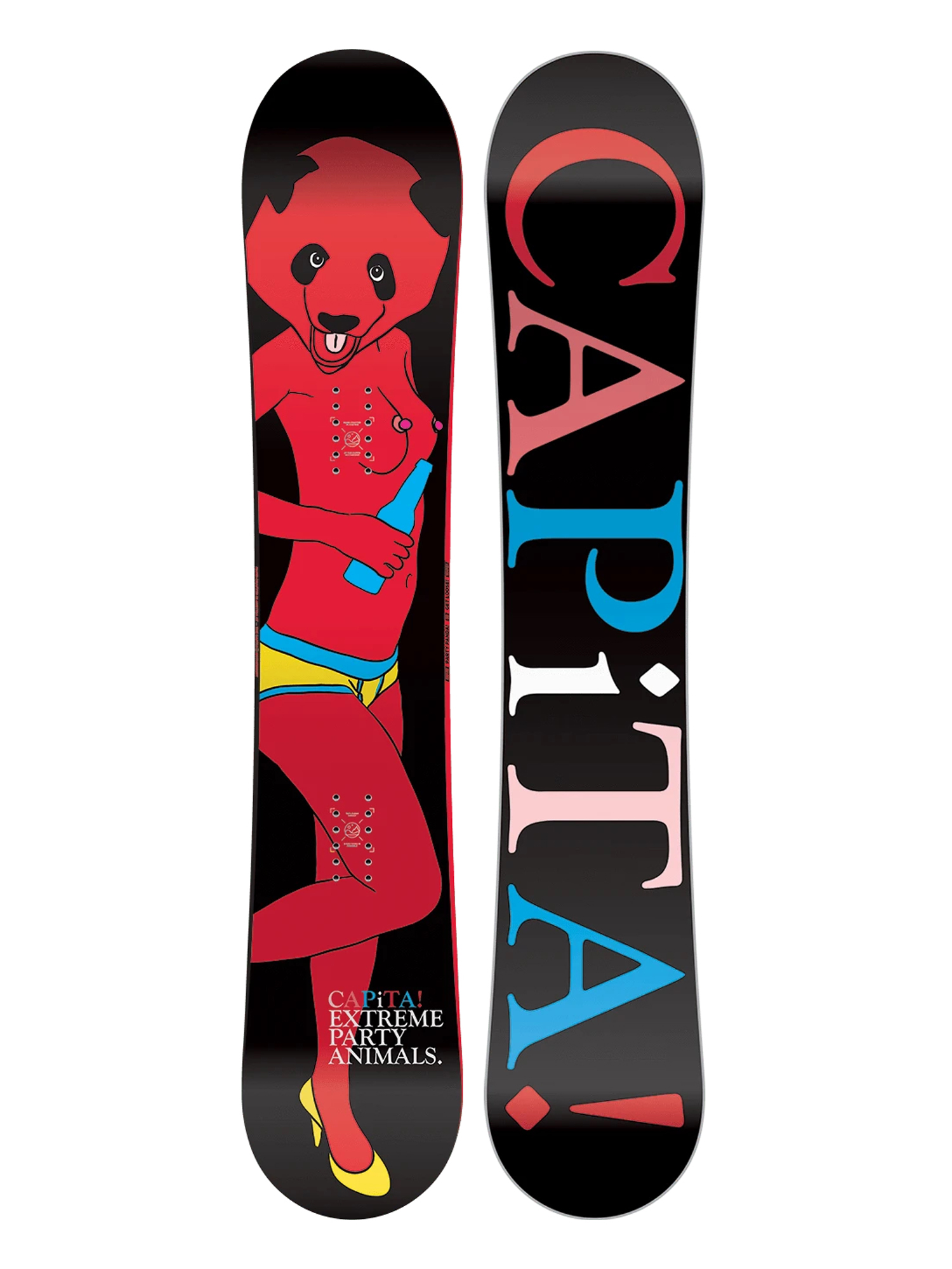 Męska Deska snowboardowa Capita Party Panda (black/red/multi)