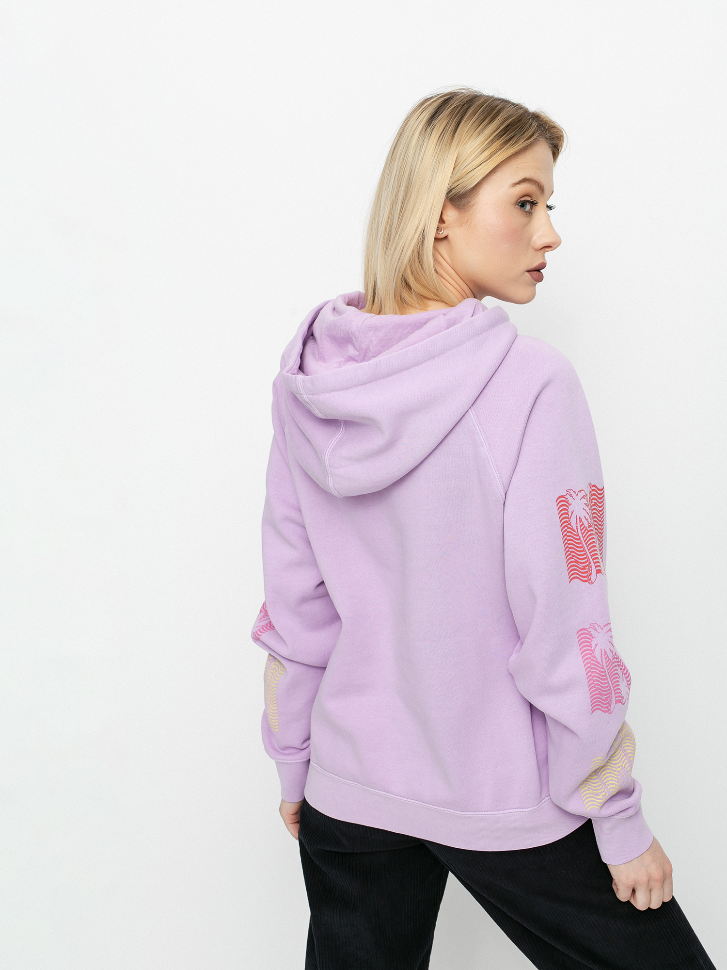 Bluza z kapturem Billabong Catching Waves HD Wmn (lit up lilac)