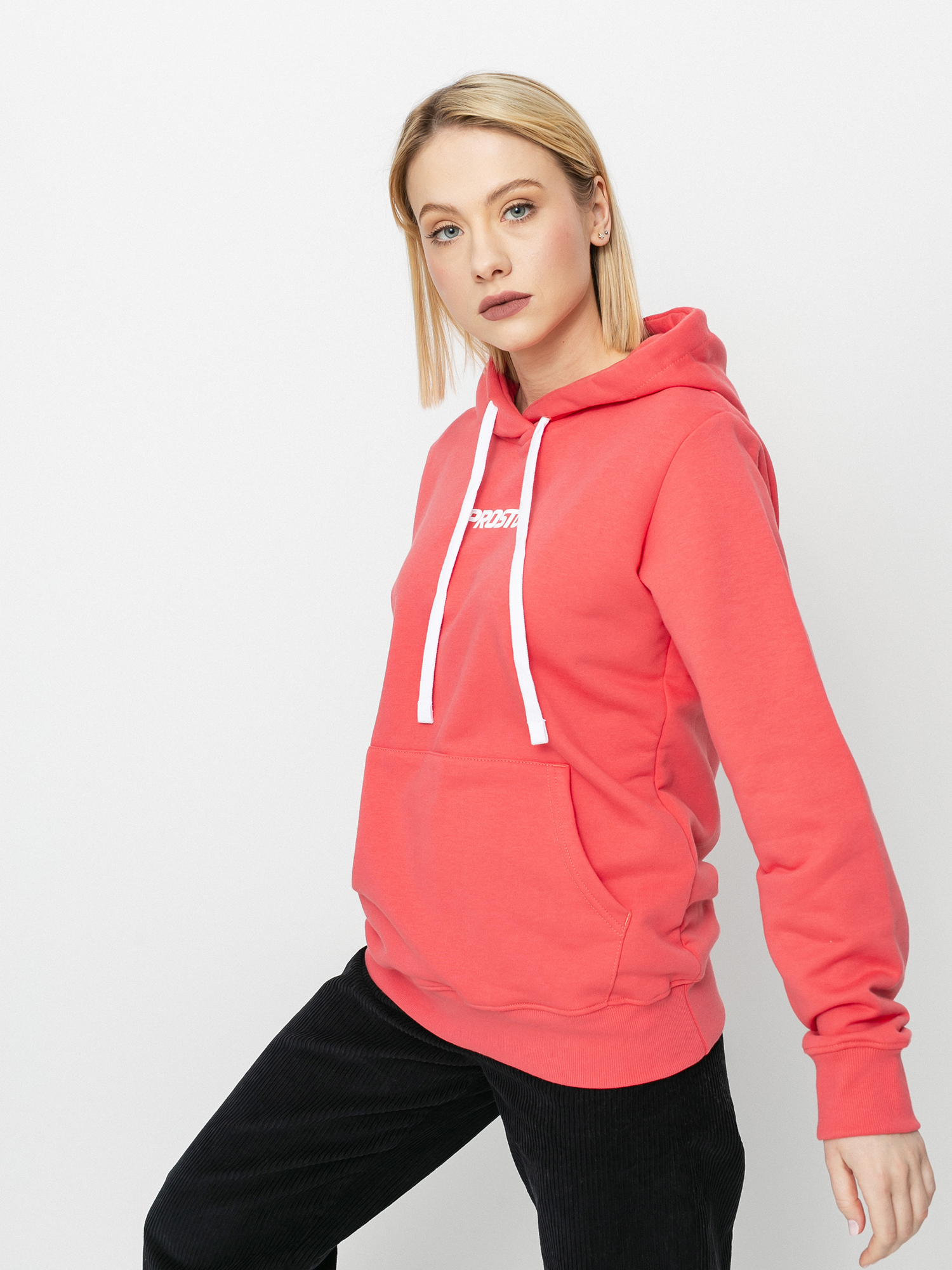 Bluza z kapturem Prosto Micro HD Wmn (red)