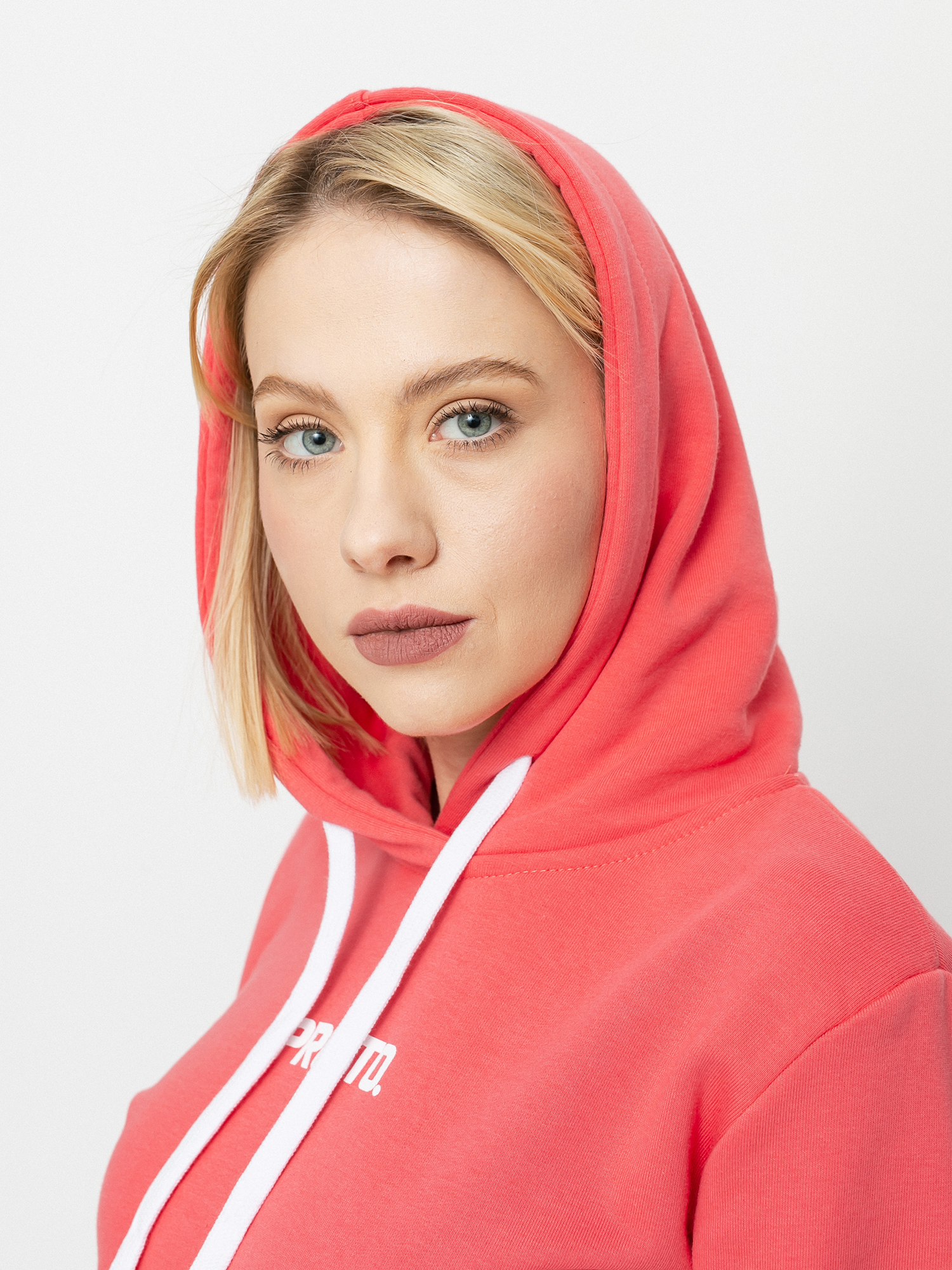 Bluza z kapturem Prosto Micro HD Wmn (red)