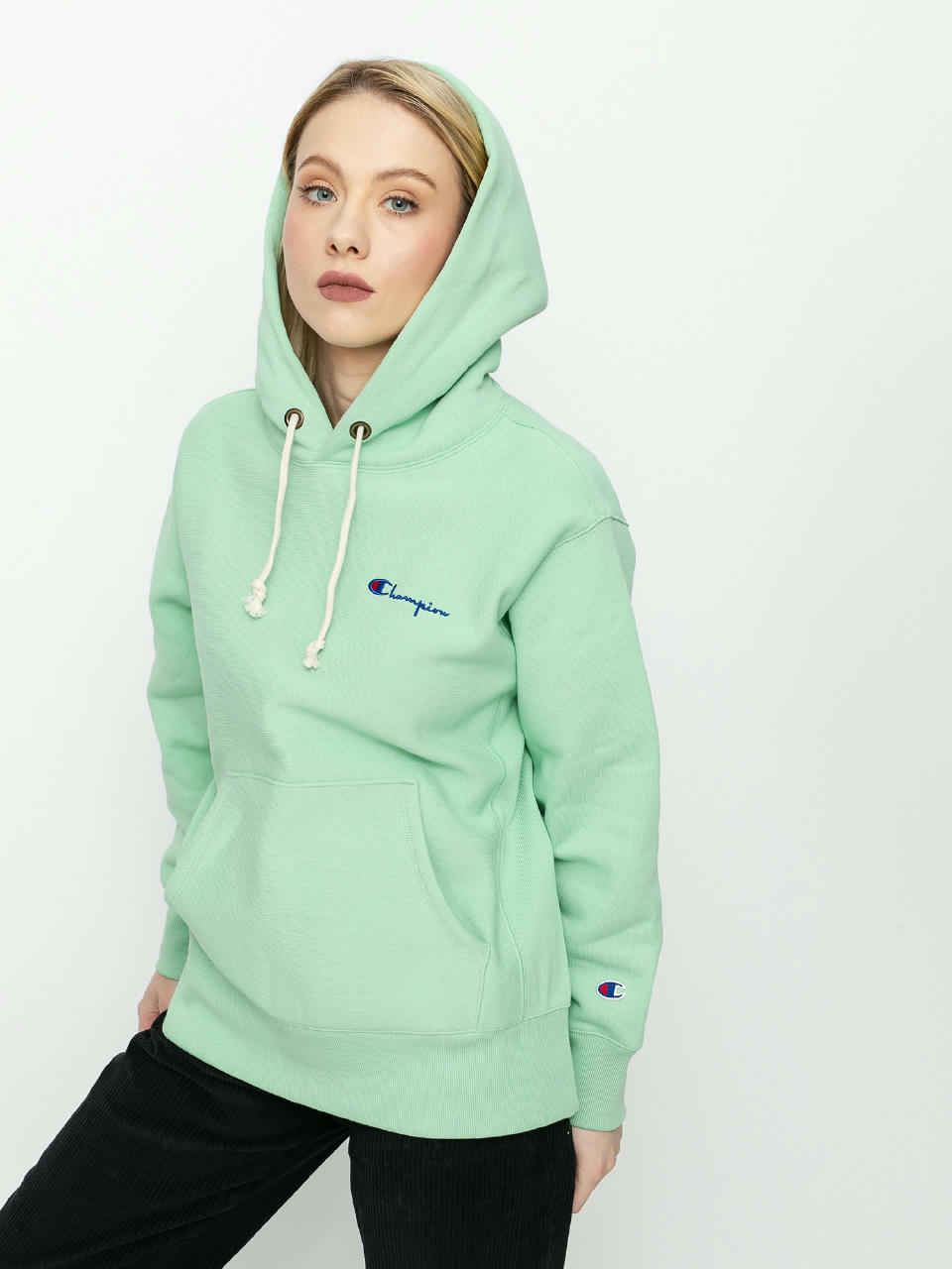 Bluza z kapturem Champion Sweatshirt HD 113150 Wmn (hml)