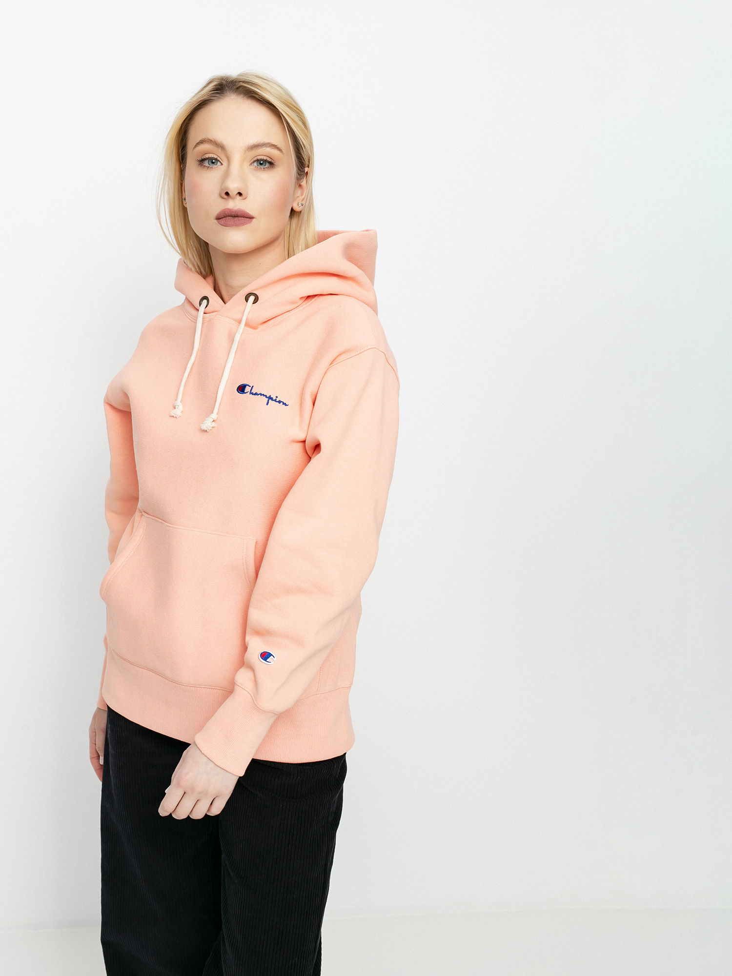 Bluza z kapturem Champion Sweatshirt HD 113150 Wmn (cpk)