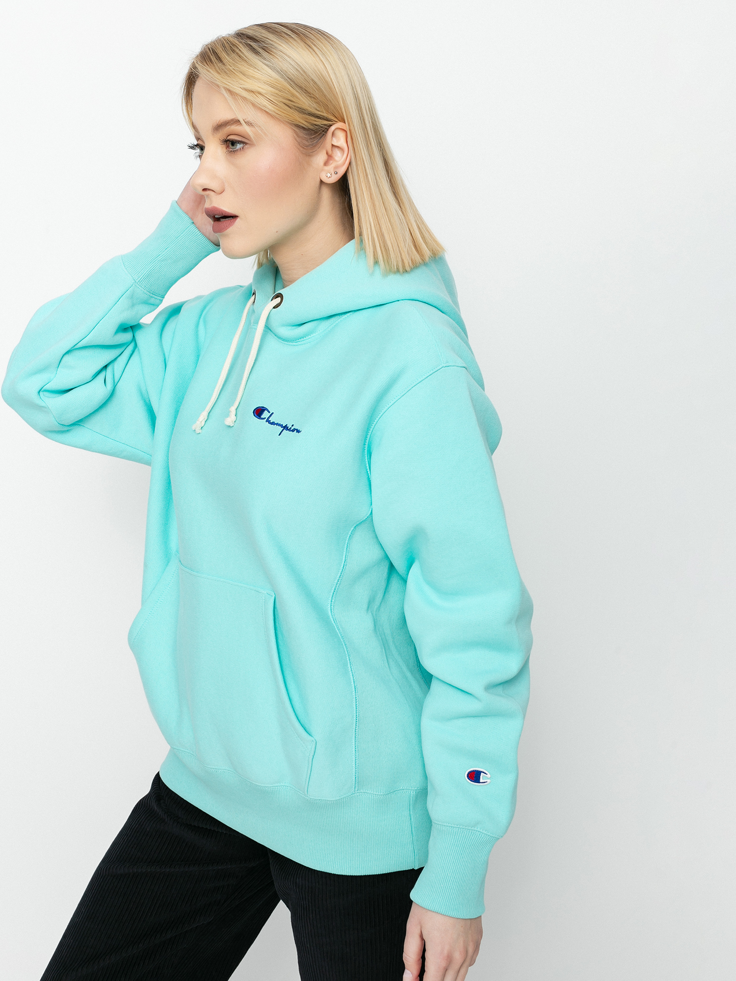 Bluza z kapturem Champion Sweatshirt HD 113150 Wmn (blt)
