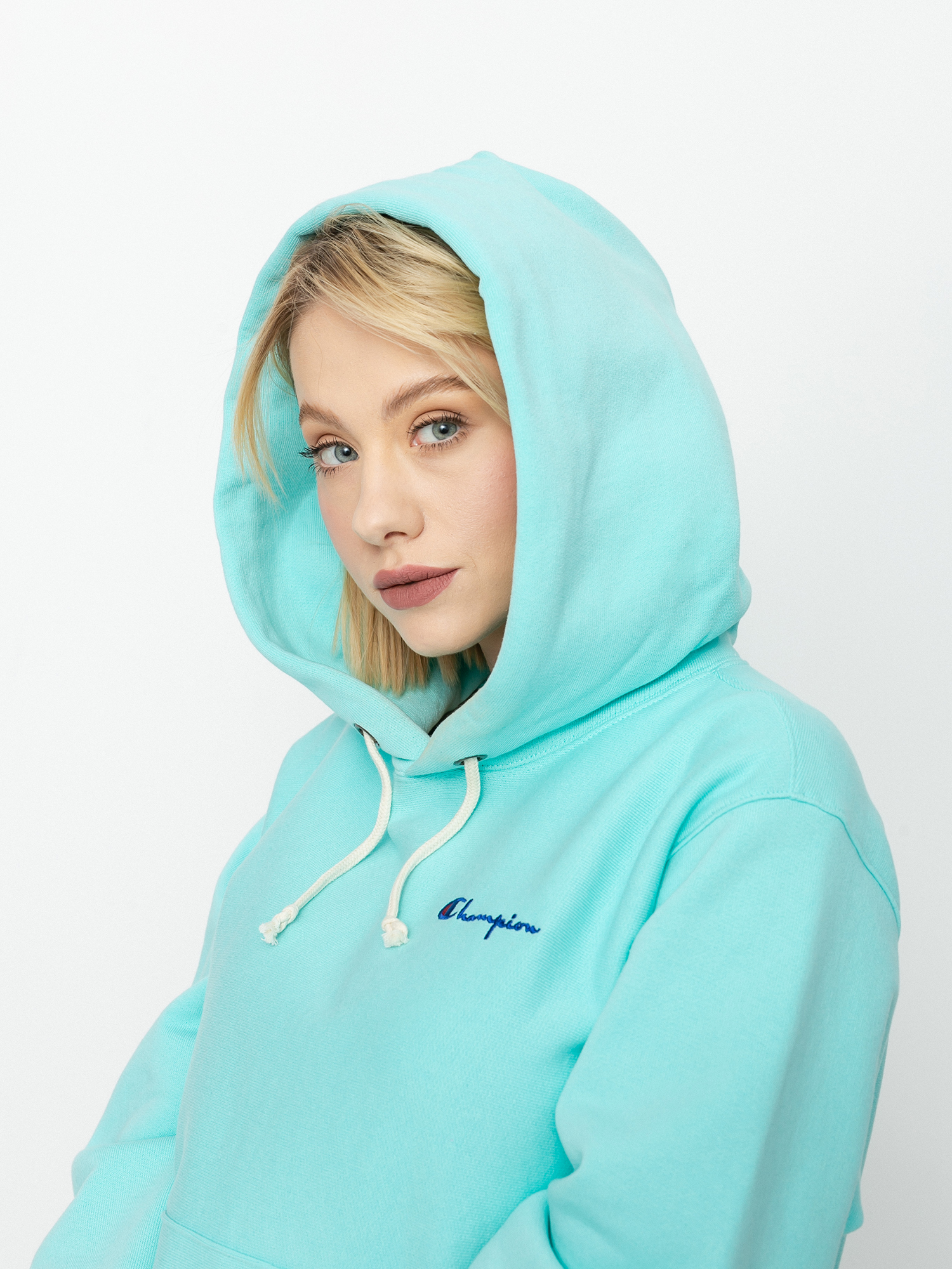 Bluza z kapturem Champion Sweatshirt HD 113150 Wmn (blt)