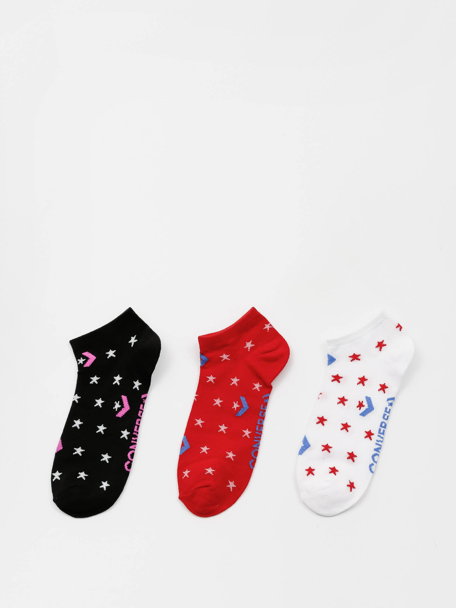 Skarpetki Converse 3Pk Star And Chevron (red multi/white multi/black multi)