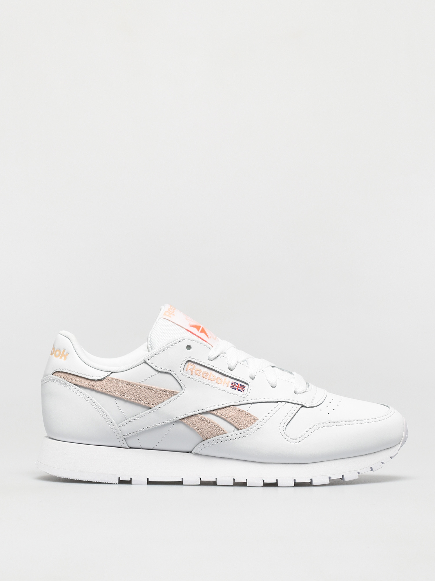 Buty Reebok Cl Lthr Wmn (white/aurorg/cerpnk)