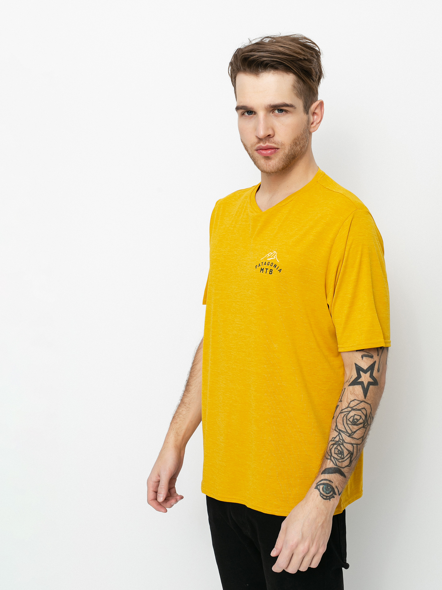 T-shirt Patagonia Cap Cool Daily Graphic (mtb crest/hawk gold x dye)