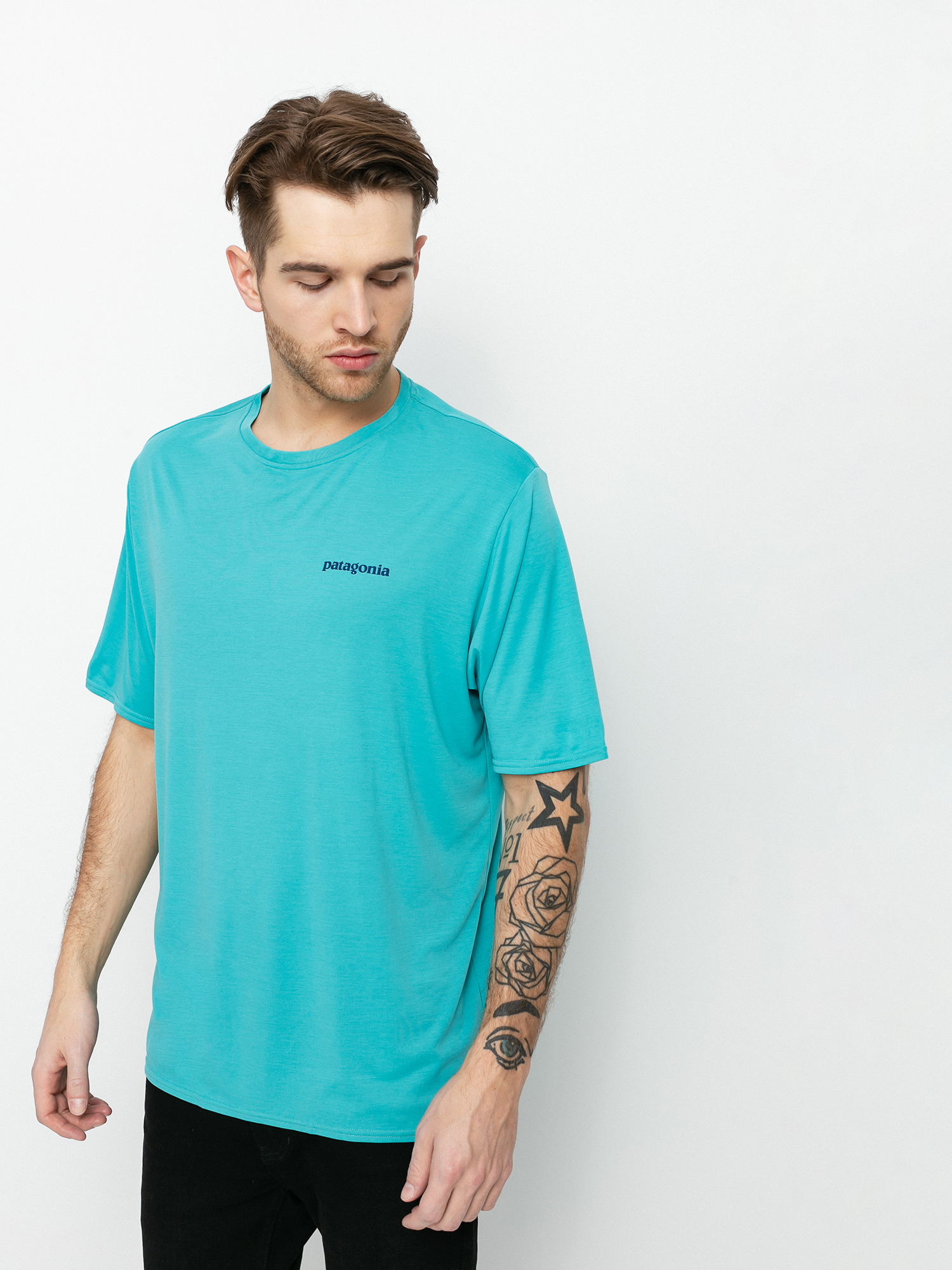 T-shirt Patagonia Cap Cool Daily Graphic (boardshort logo/iggy blue x dye)