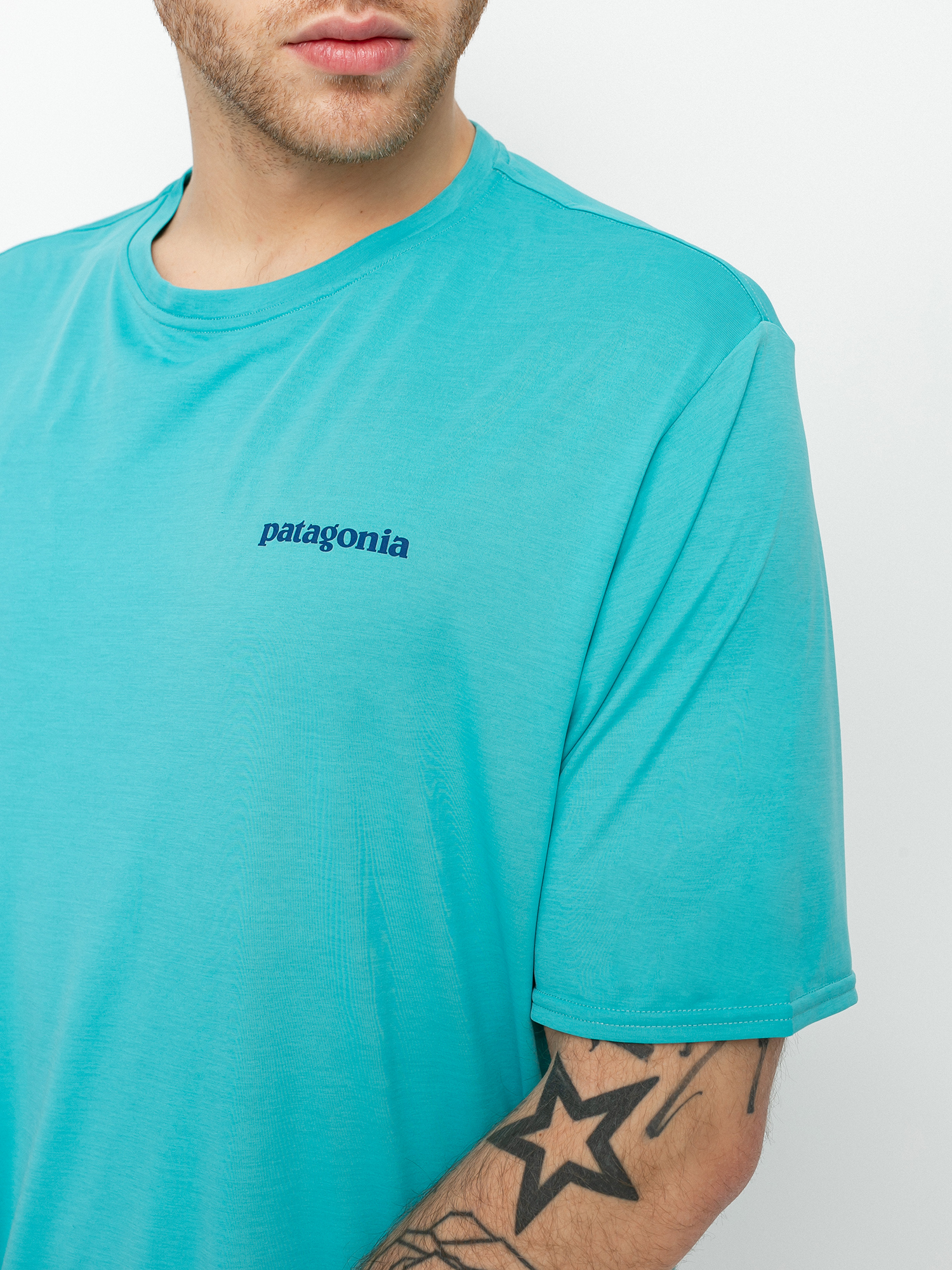 T-shirt Patagonia Cap Cool Daily Graphic (boardshort logo/iggy blue x dye)