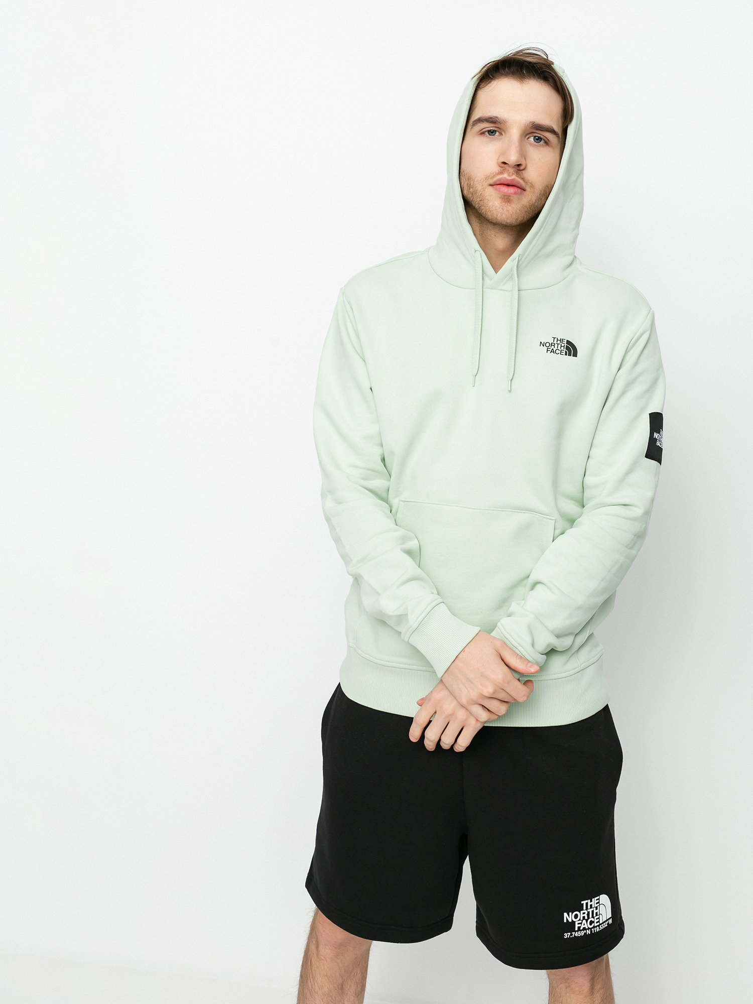 Bluza z kapturem The North Face Black Box HD (green mist)