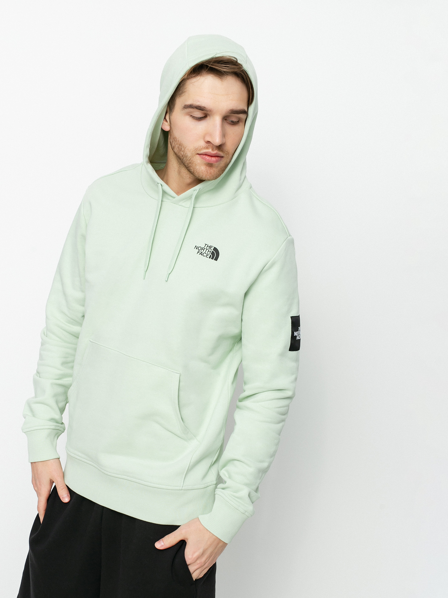 Bluza z kapturem The North Face Black Box HD (green mist)