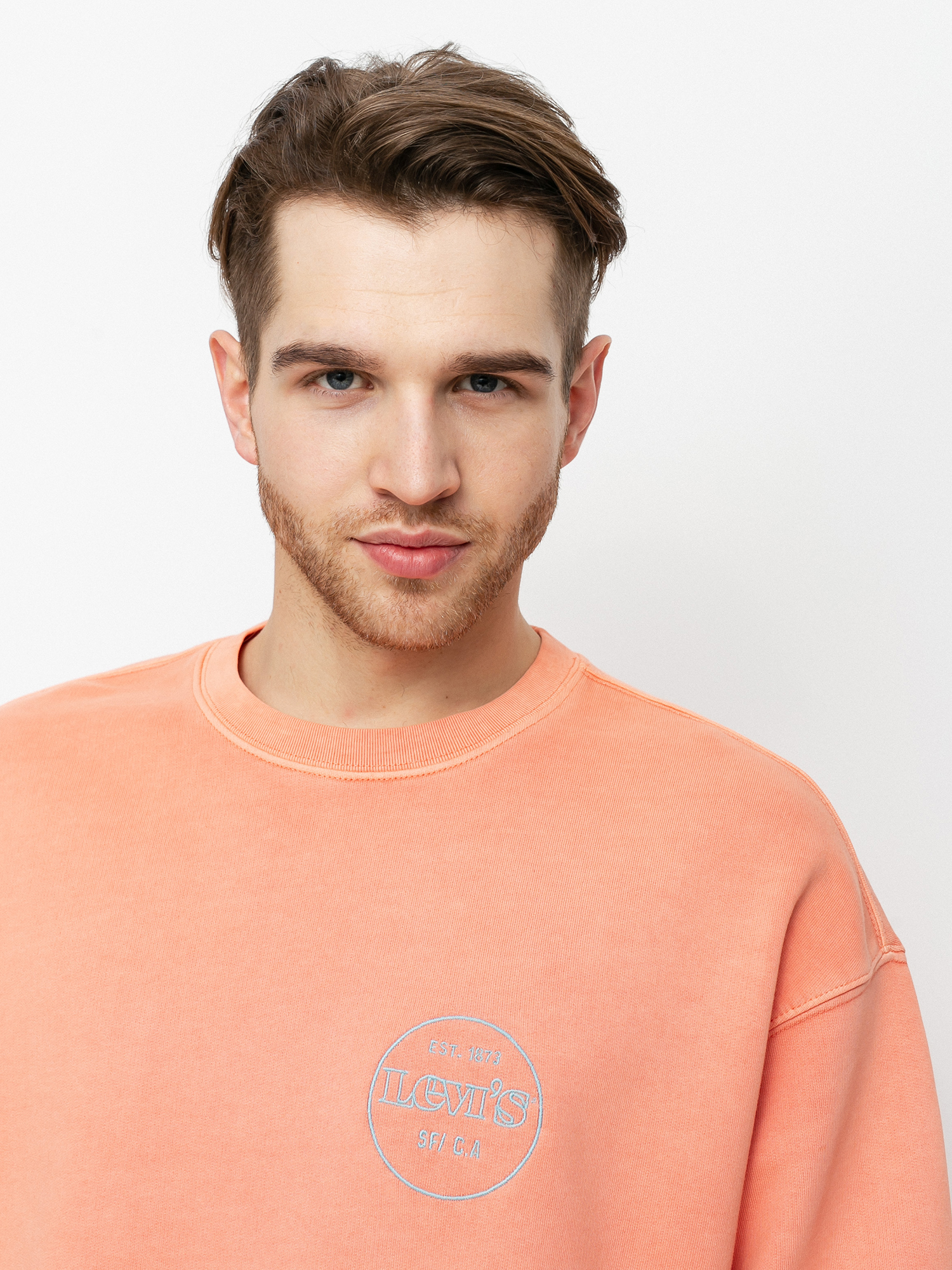 Bluza Levi's® Relaxed T2 Graphic (garment dye coral quartz)