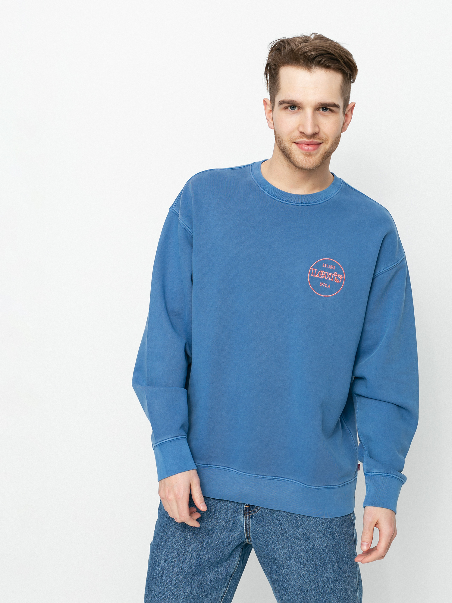 Bluza Levi's® Relaxed T2 Graphic (garment dye star sapphire)