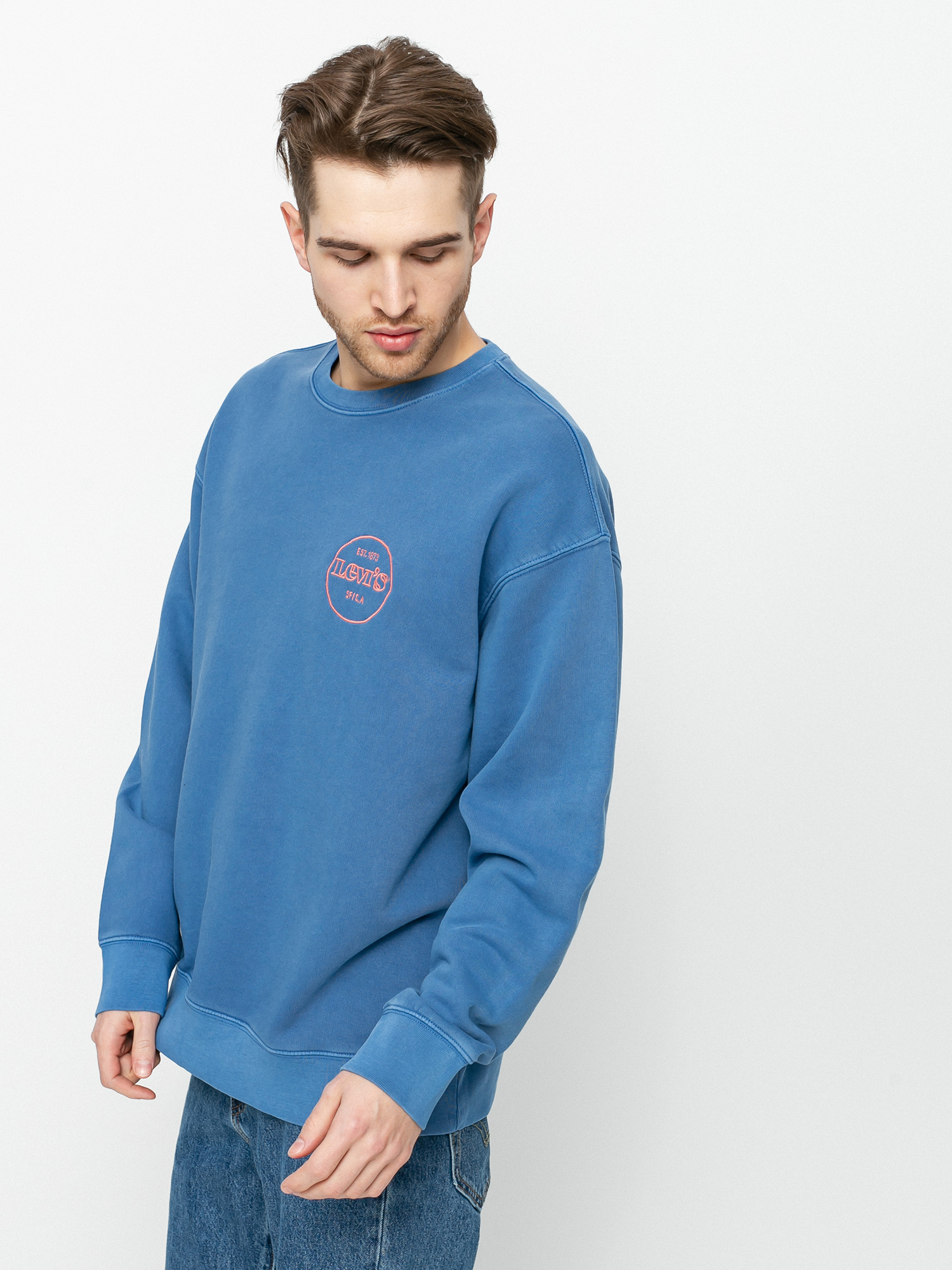 Bluza Levi's® Relaxed T2 Graphic (garment dye star sapphire)