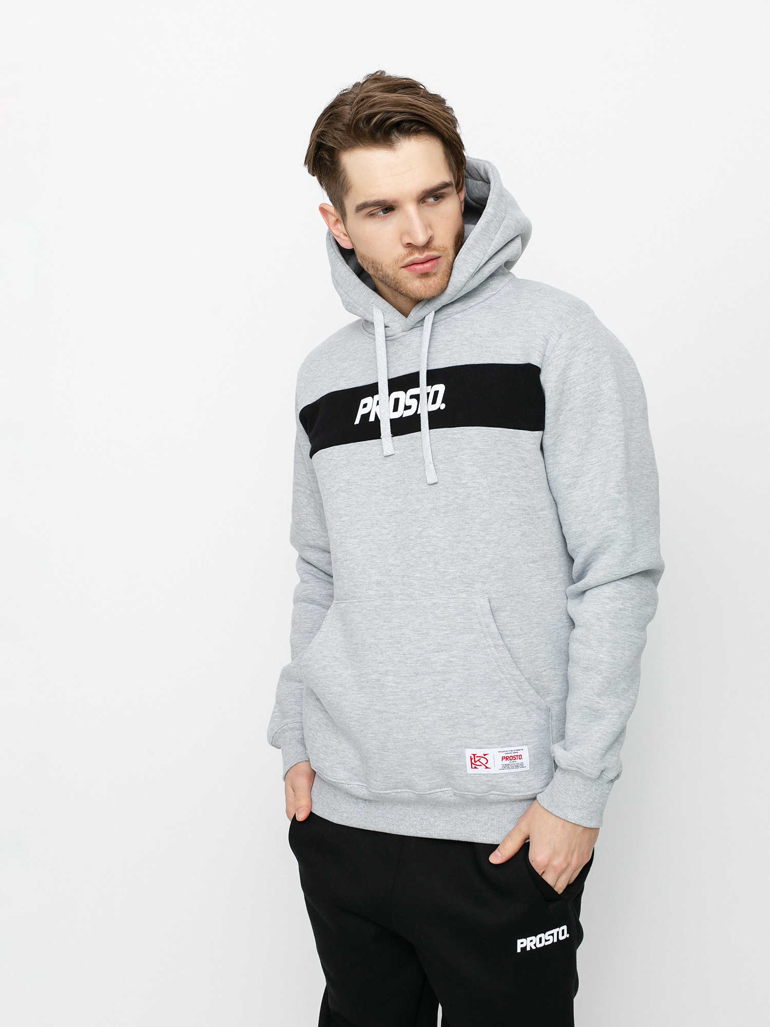 Bluza z kapturem Prosto Stripez HD (gray)