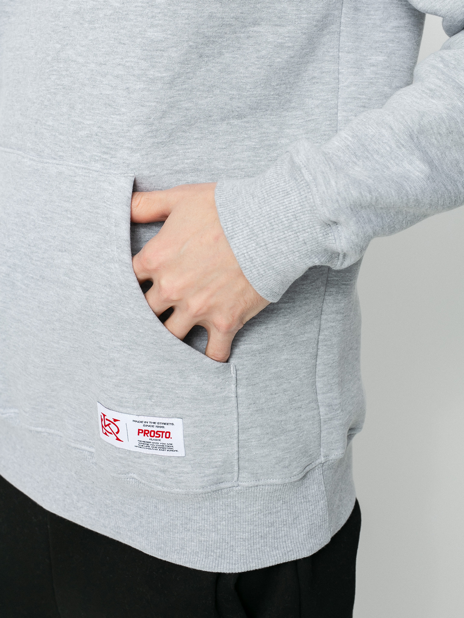 Bluza z kapturem Prosto Stripez HD (gray)