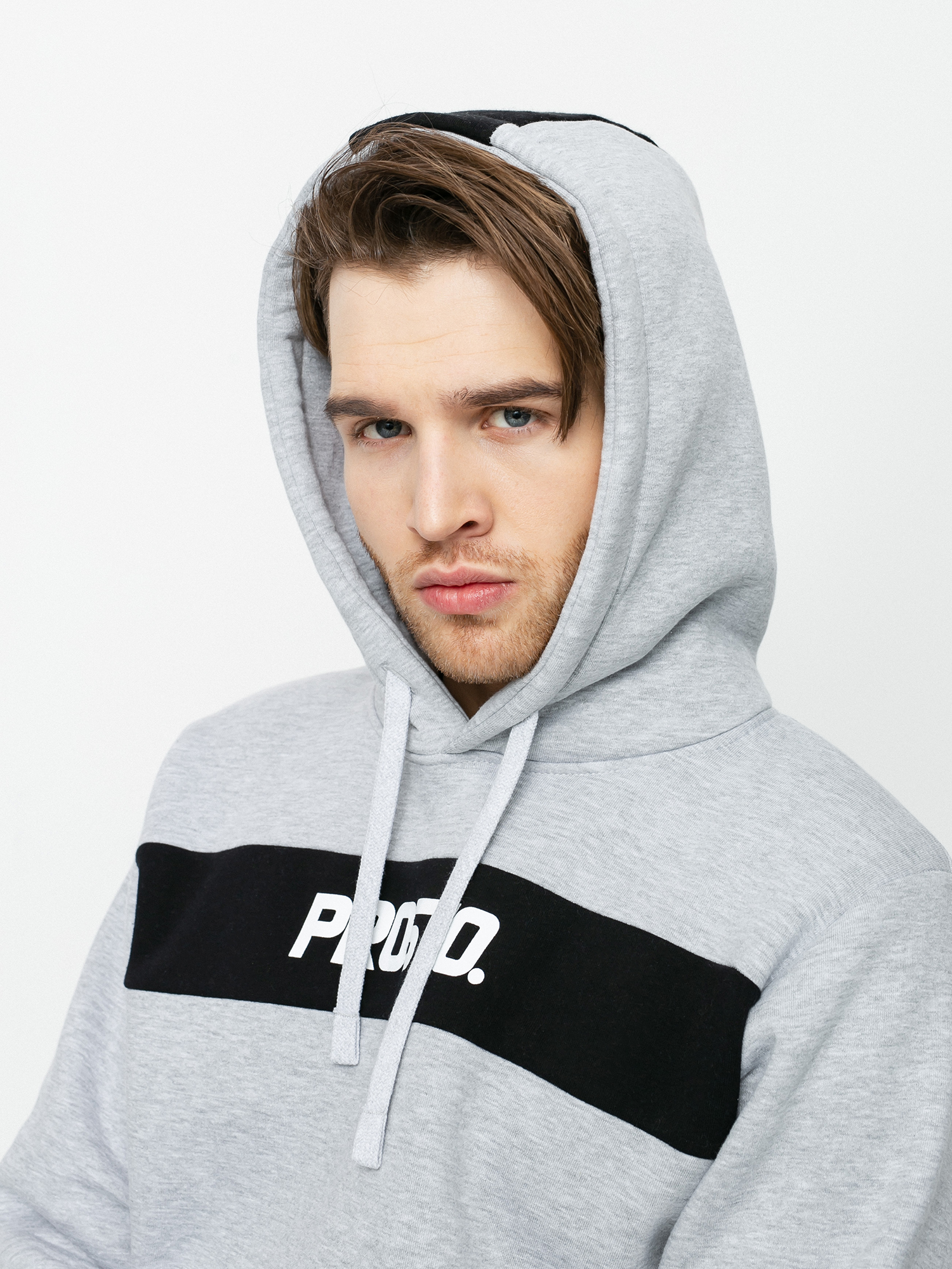 Bluza z kapturem Prosto Stripez HD (gray)