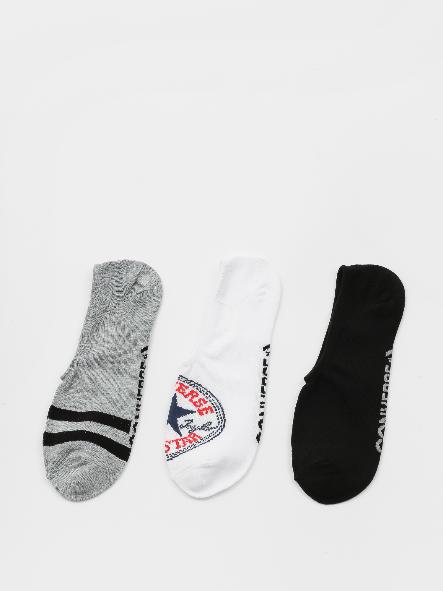 Skarpetki Converse 3Pk Chuck Patch (white/multi black/wolf lgh/black)