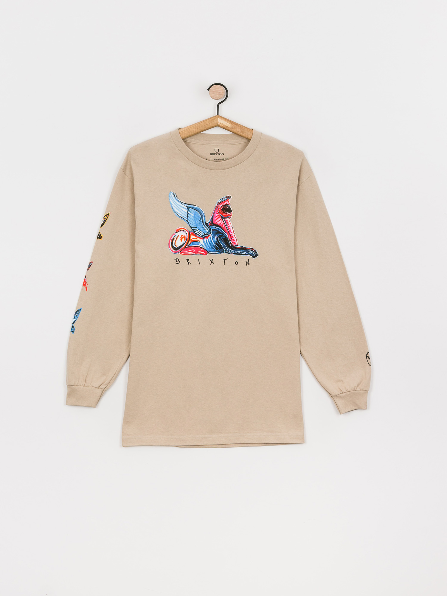 Longsleeve Brixton Bb Time Machine Stt (gravel)