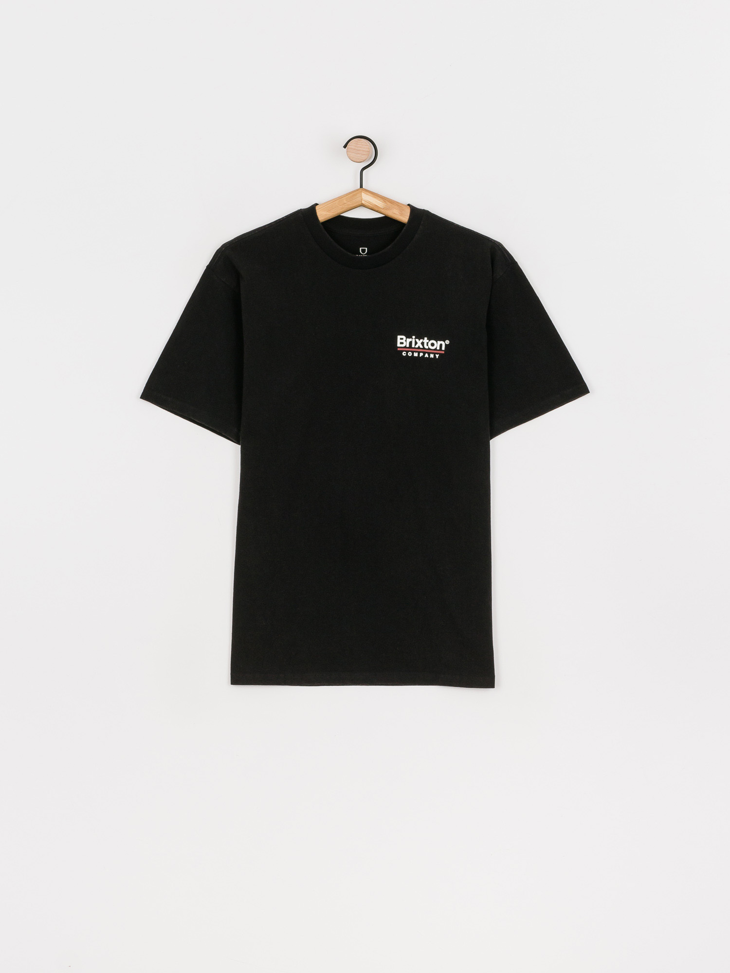 T-shirt Brixton Palmer Line Stt (worn wash black)