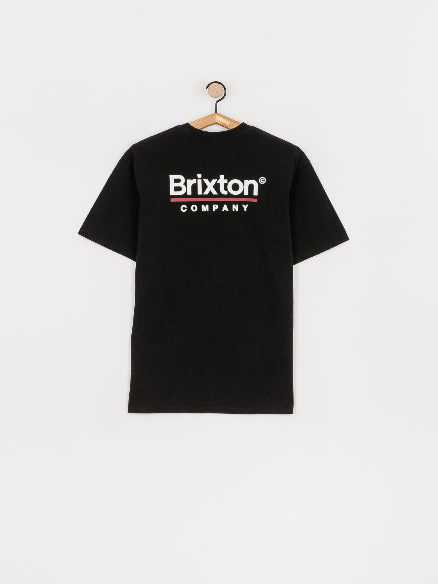 T-shirt Brixton Palmer Line Stt (worn wash black)