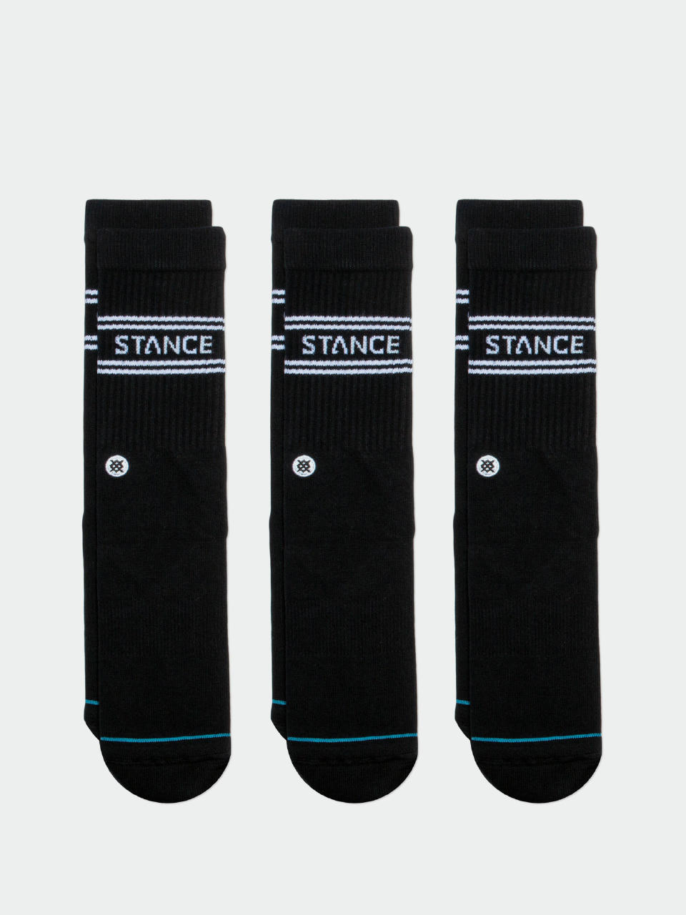 Skarpetki Stance Basic 3 Pack Crew (black)