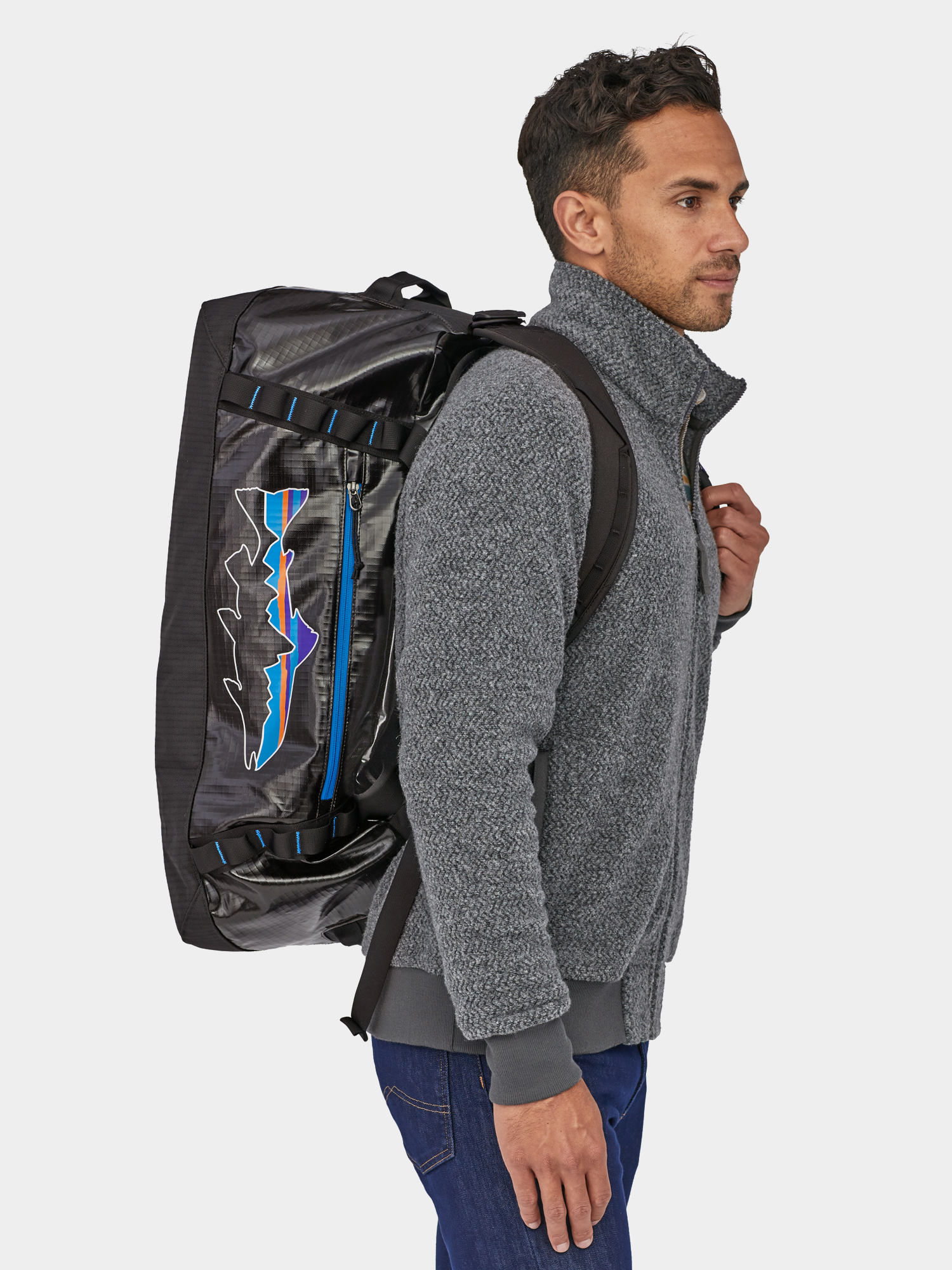 Torba Patagonia Black Hole Duffel 55L (black w/fitz trout)