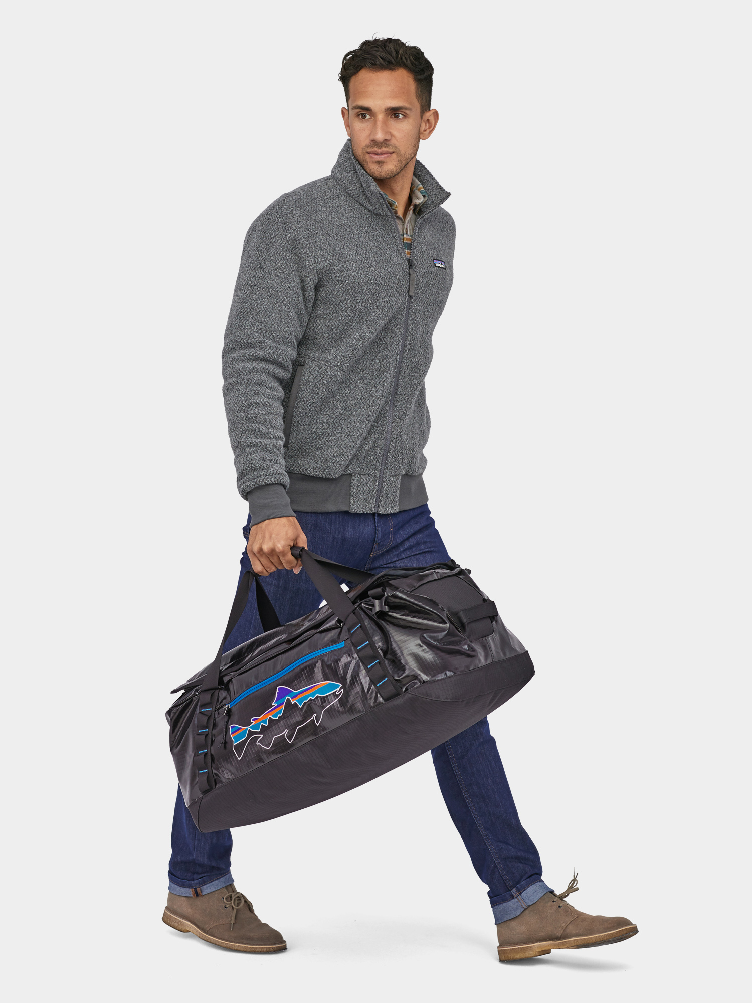 Torba Patagonia Black Hole Duffel 55L (black w/fitz trout)