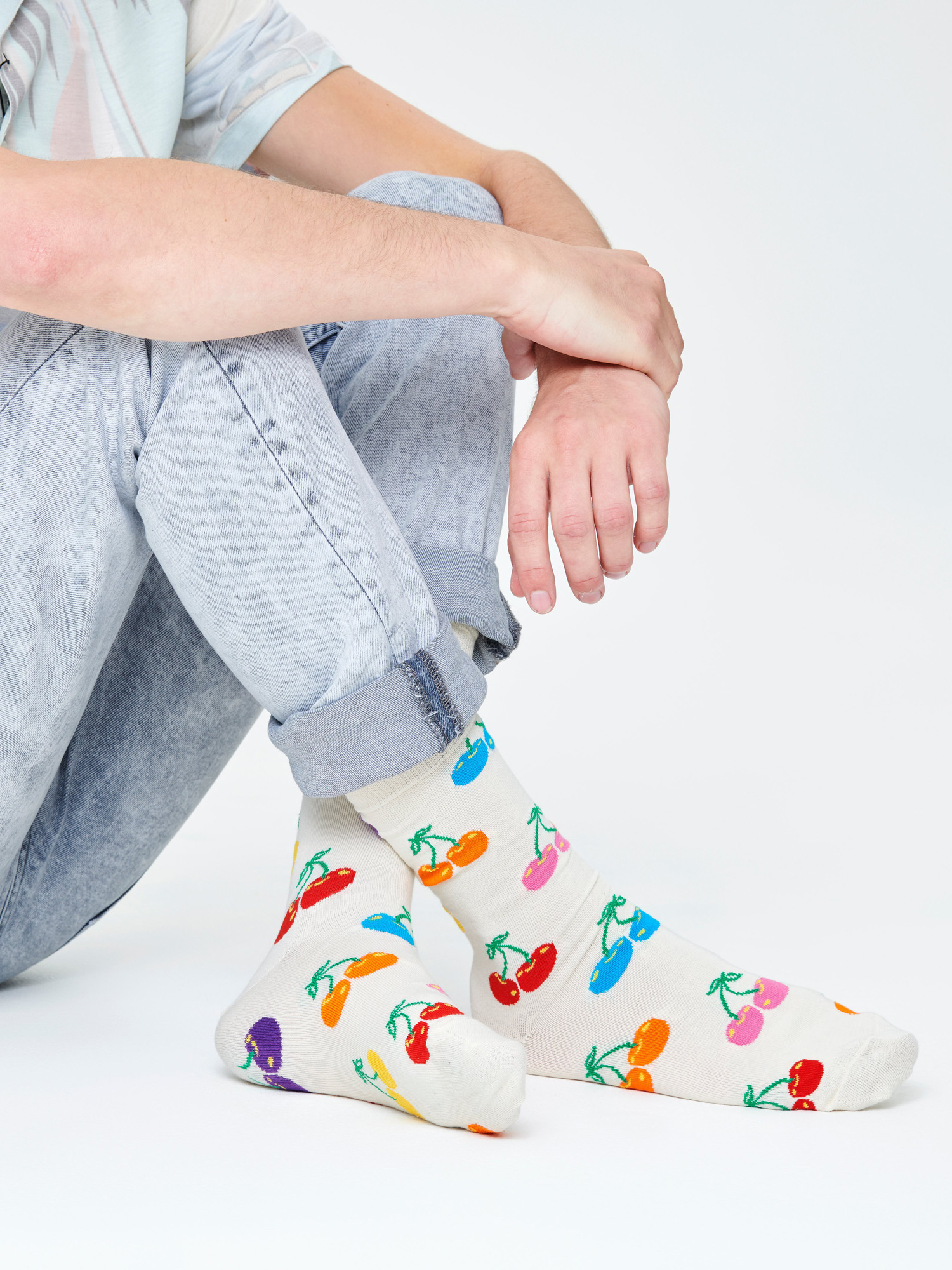 Skarpetki Happy Socks Cherry (white)