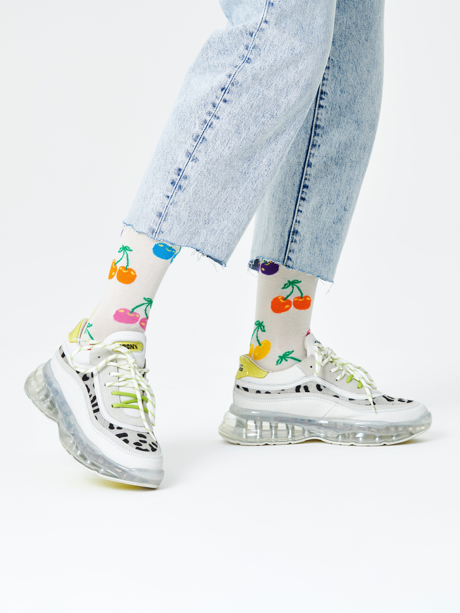 Skarpetki Happy Socks Cherry (white)