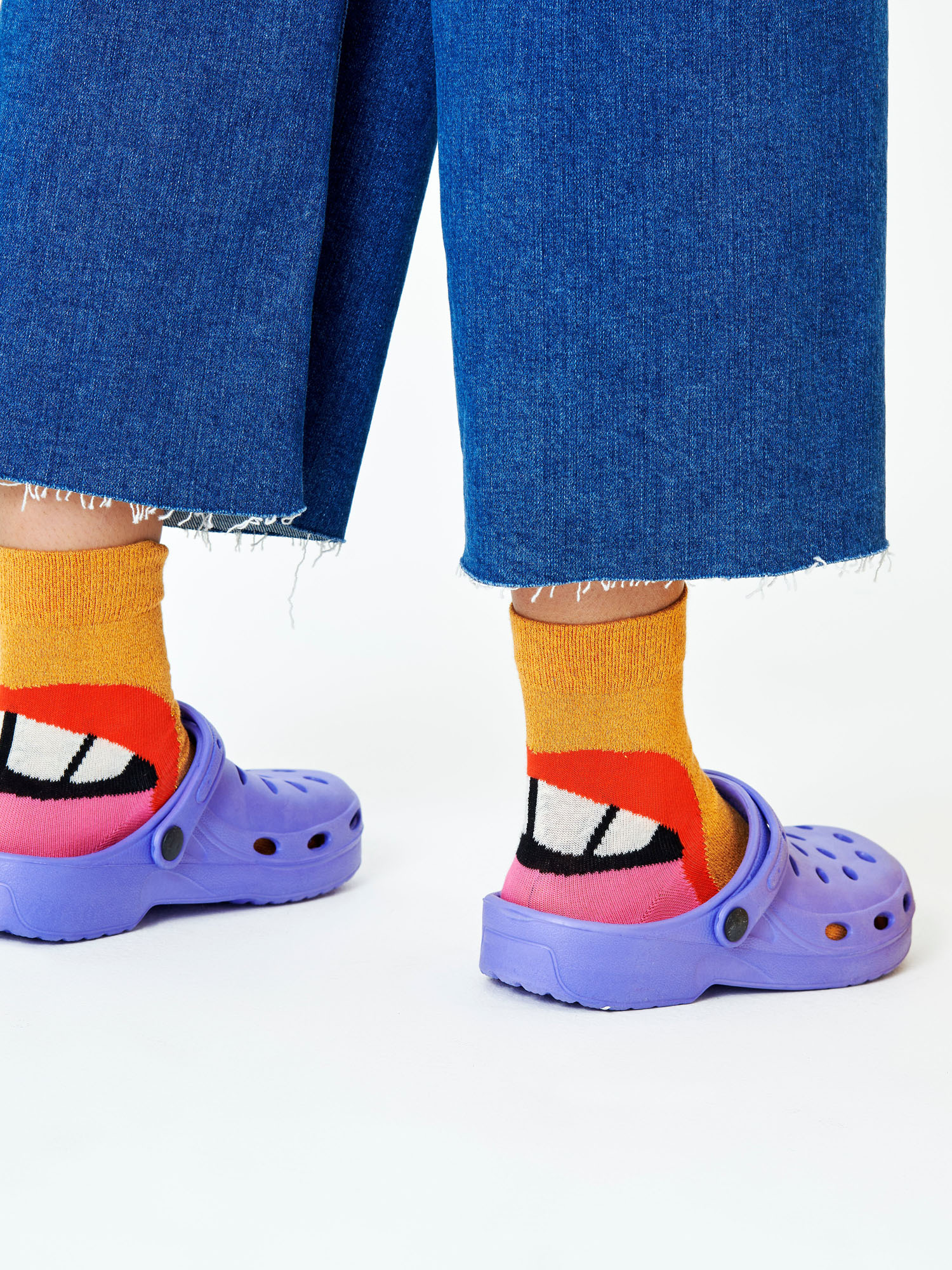 Skarpetki Happy Socks Laugh Half Crew (orange/pink)