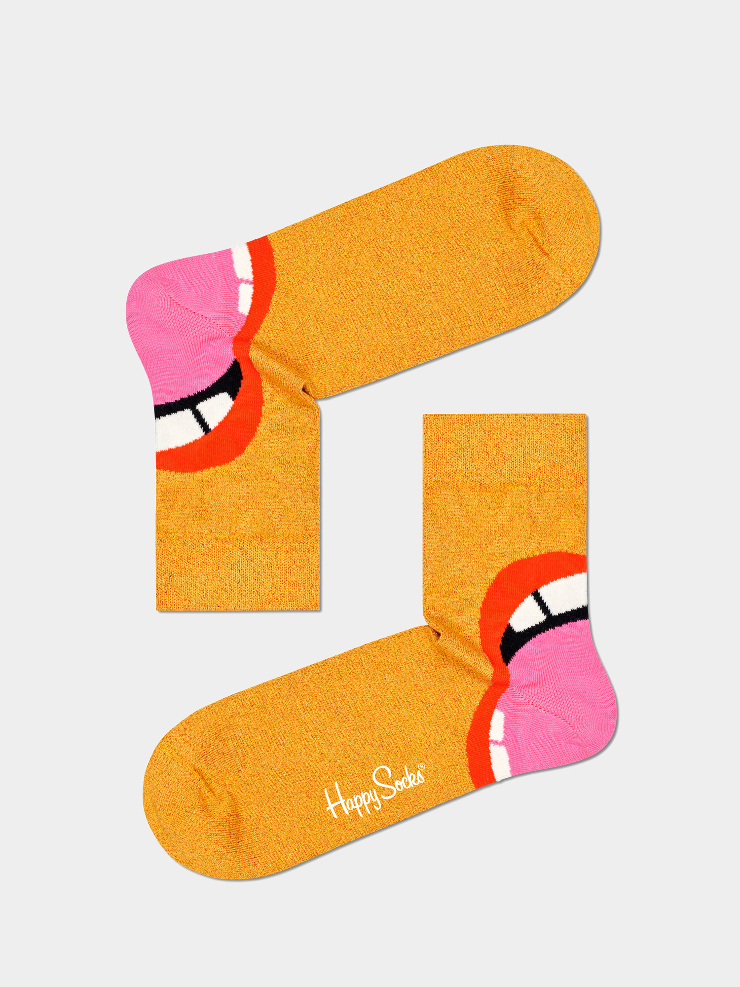 Skarpetki Happy Socks Laugh Half Crew (orange/pink)