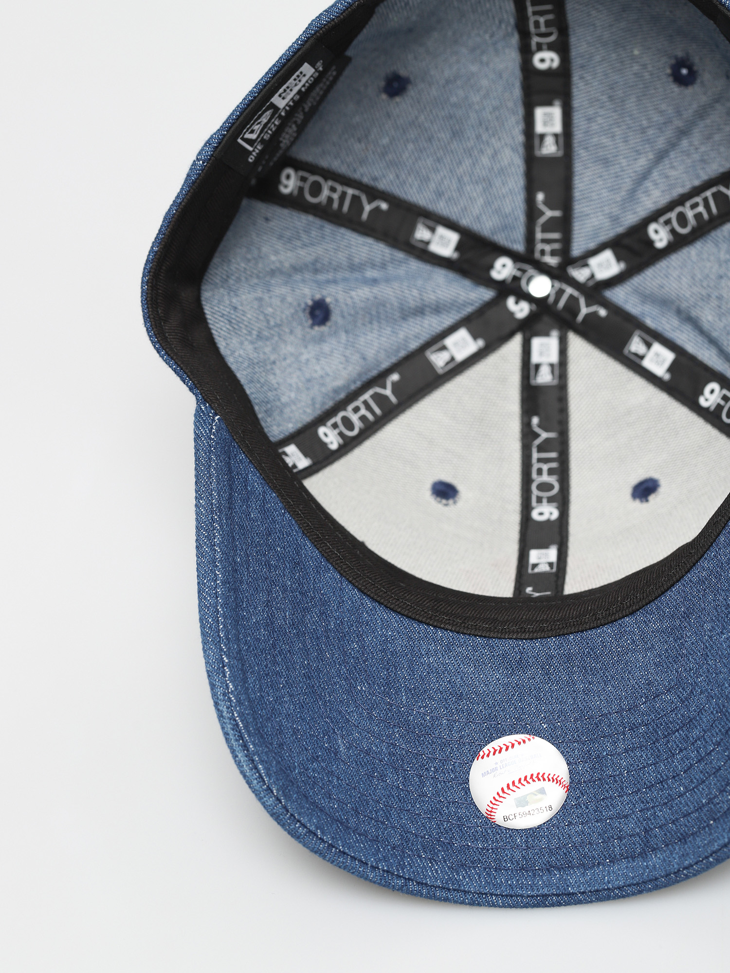 Czapka z daszkiem New Era Wash Denim 9Forty New York Yankees ZD Wmn (open blue)
