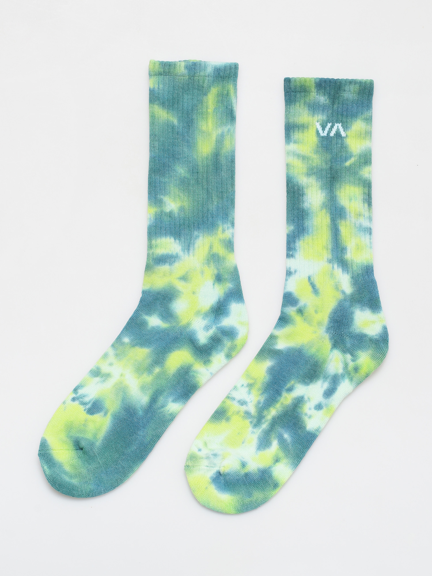 Skarpetki RVCA Tie Dye Crew Sock (green)