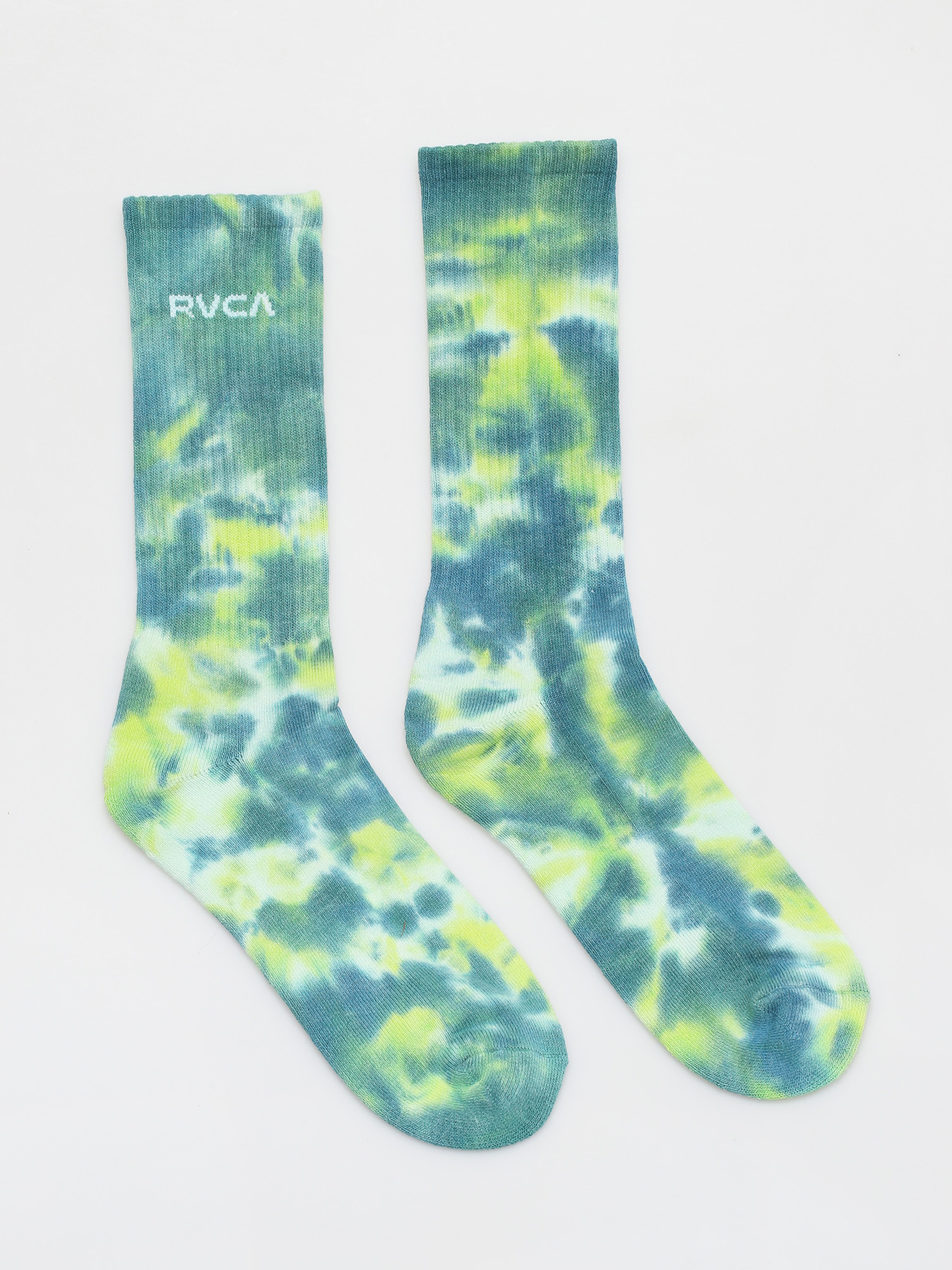 Skarpetki RVCA Tie Dye Crew Sock (green)
