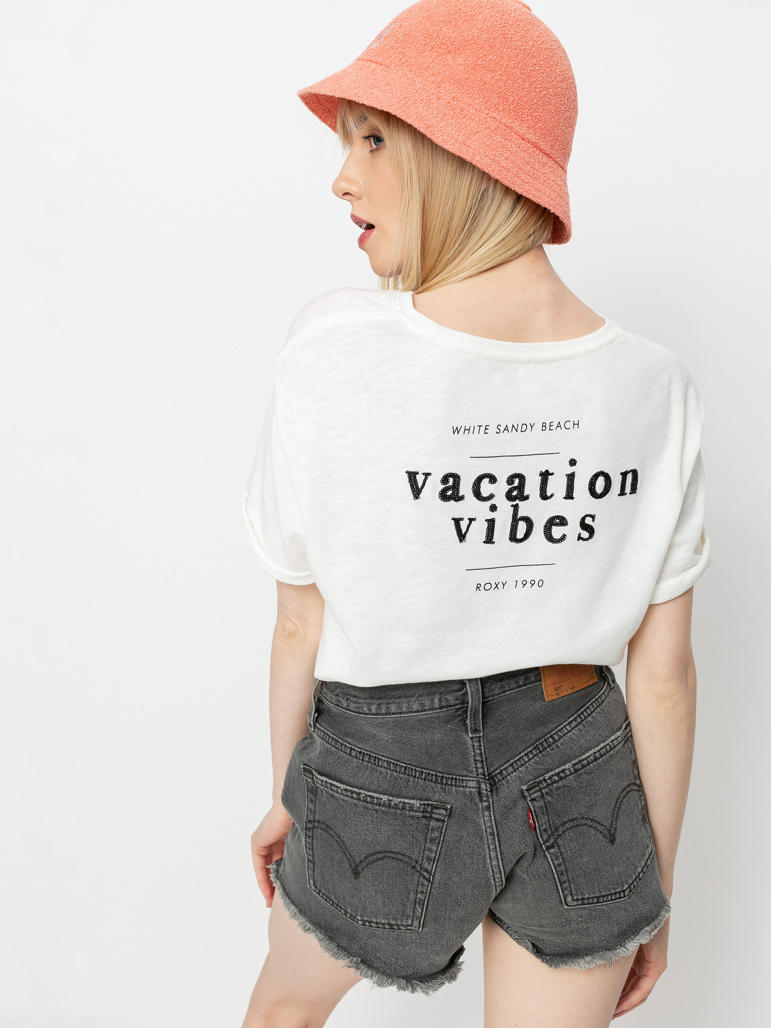 T-shirt Roxy Follow Me To The Beach C Wmn (snow white)